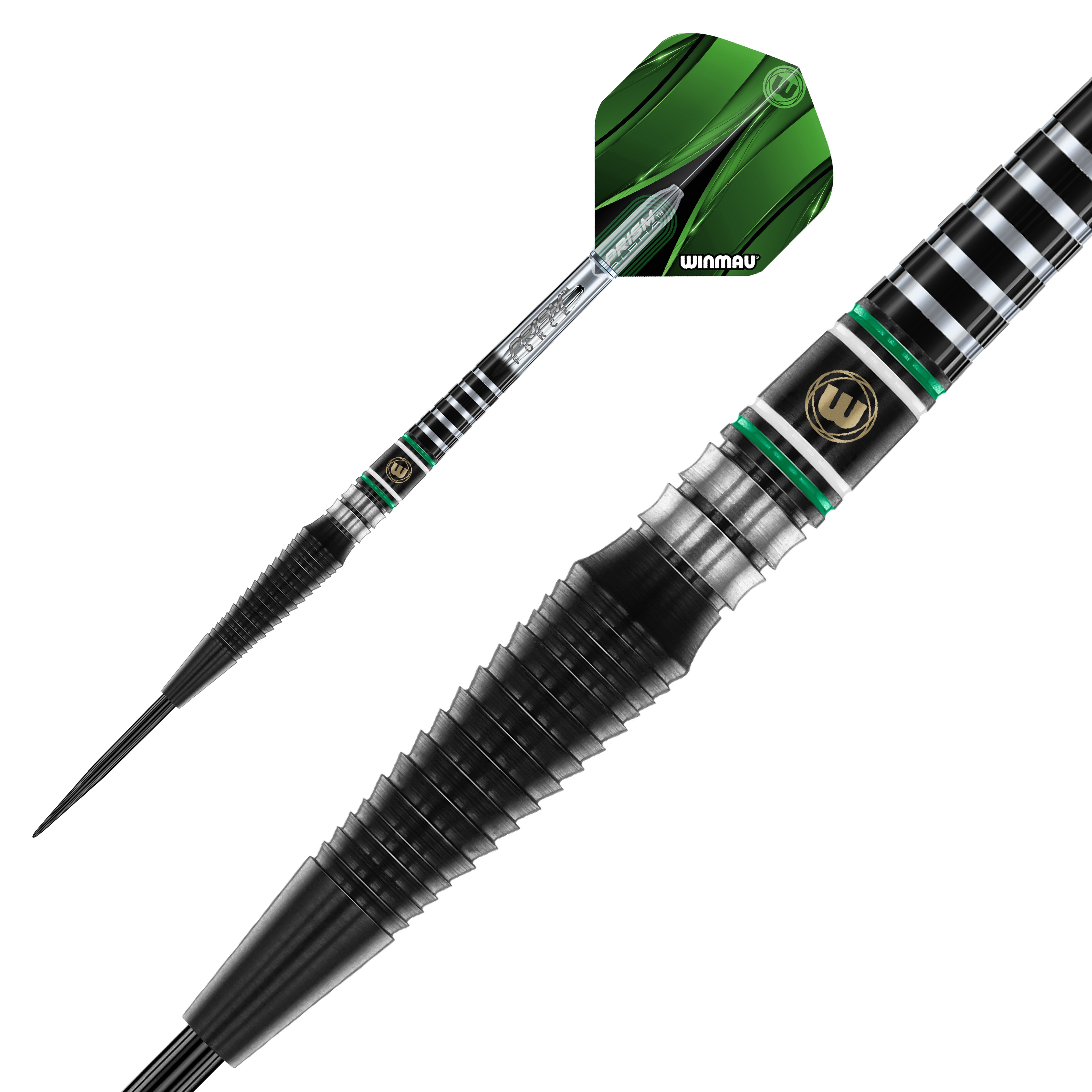 Winmau Sniper Black Steel Tip Darts Set - 90% Tungsten - 23g 24g