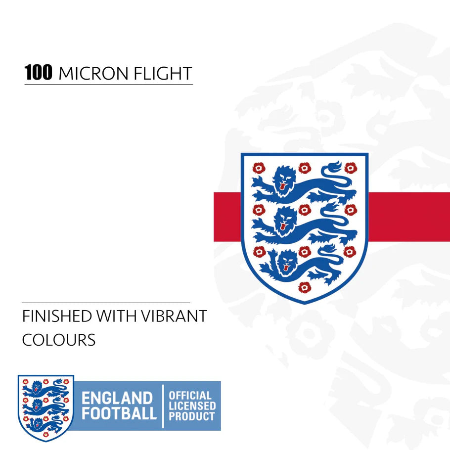 England Football Dart Flights - Official Licensed - 100 Micron - No2 - Standard Shape - F2 - St George Cross