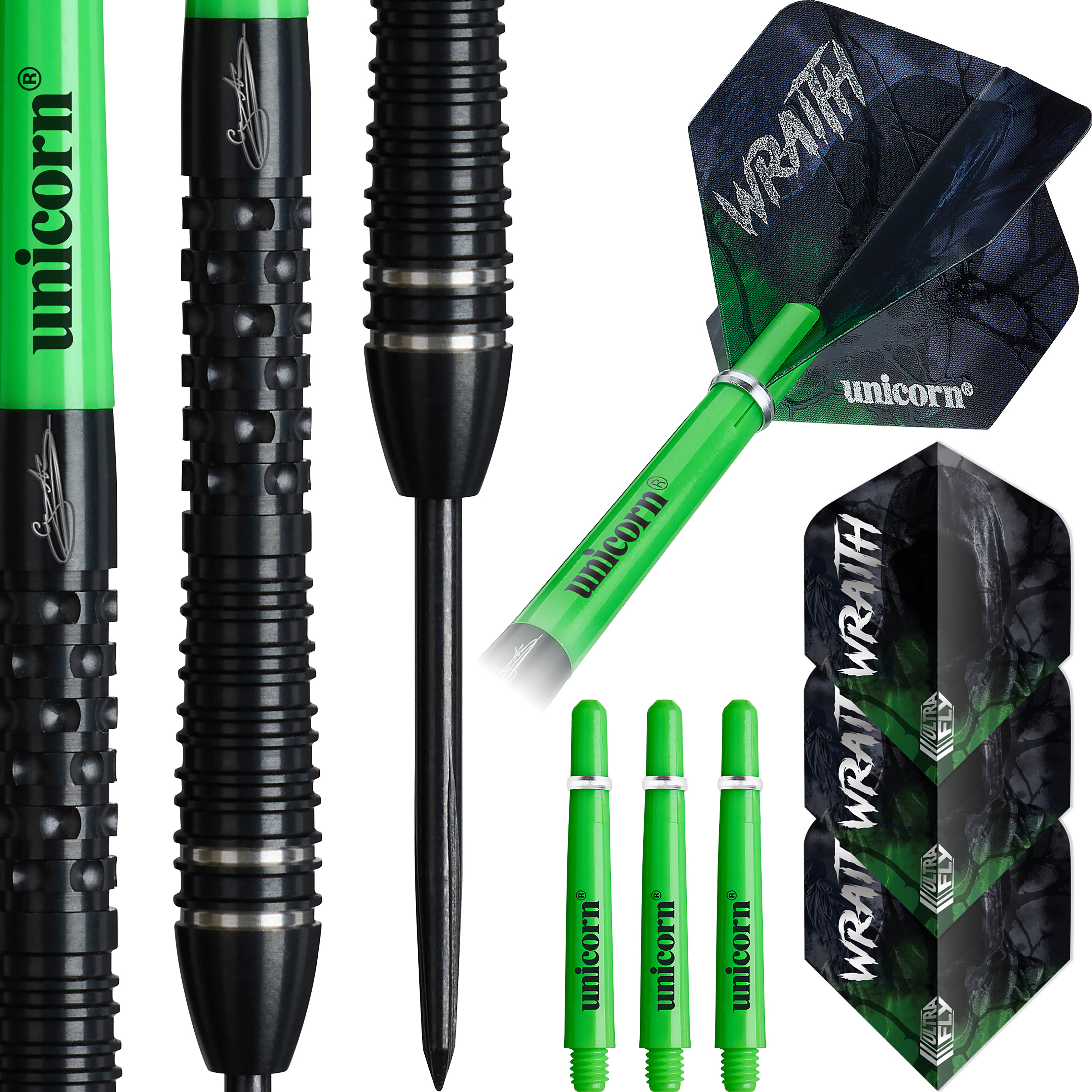 Unicorn Wraith Gary Anderson - 90% Tungsten Darts - 21g-25g
