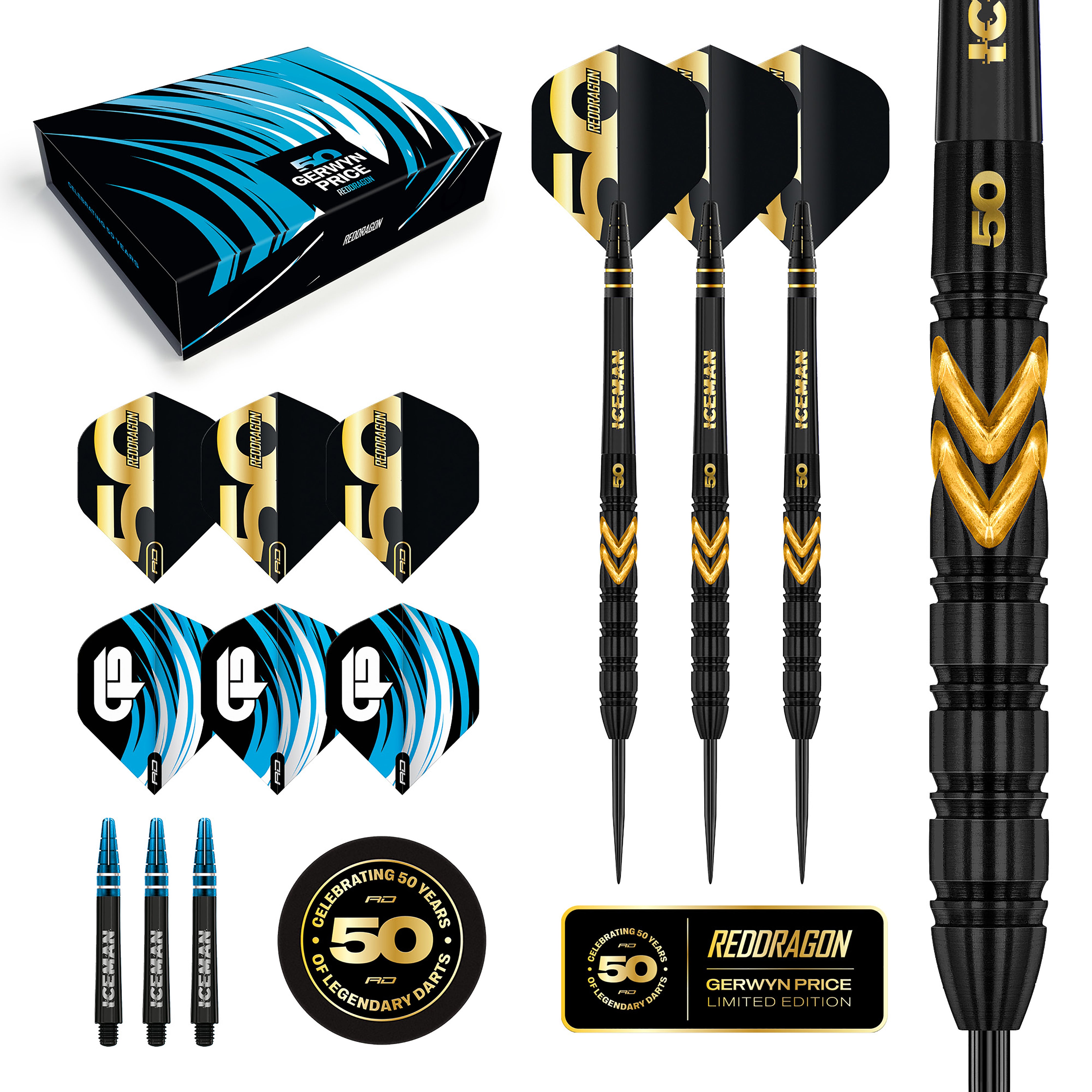 Red Dragon Gerwyn Price - 50 Years Player Edition - 90% Tungsten Darts - 23G