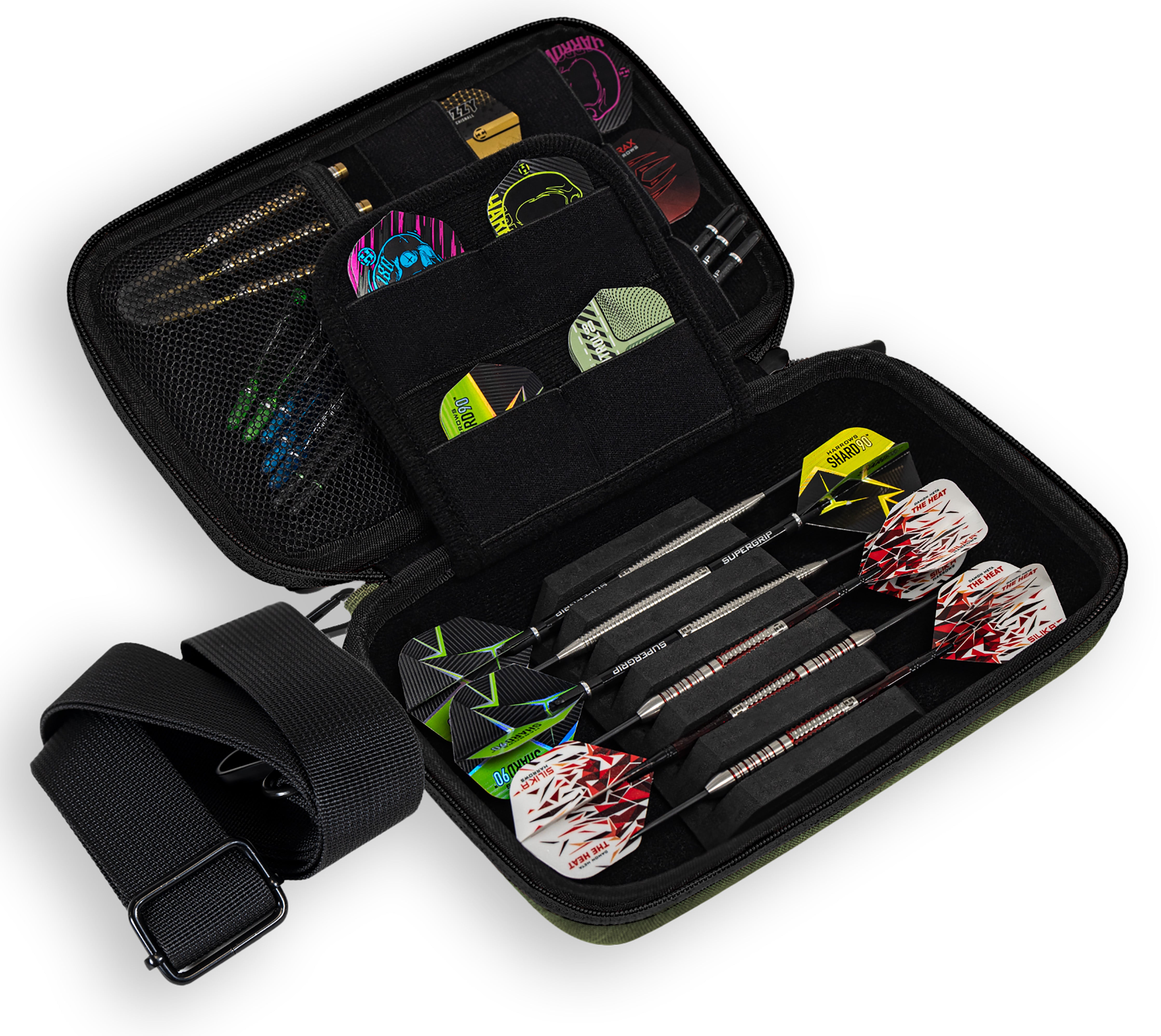 Harrows Smart 6 XL Case - Green & Black