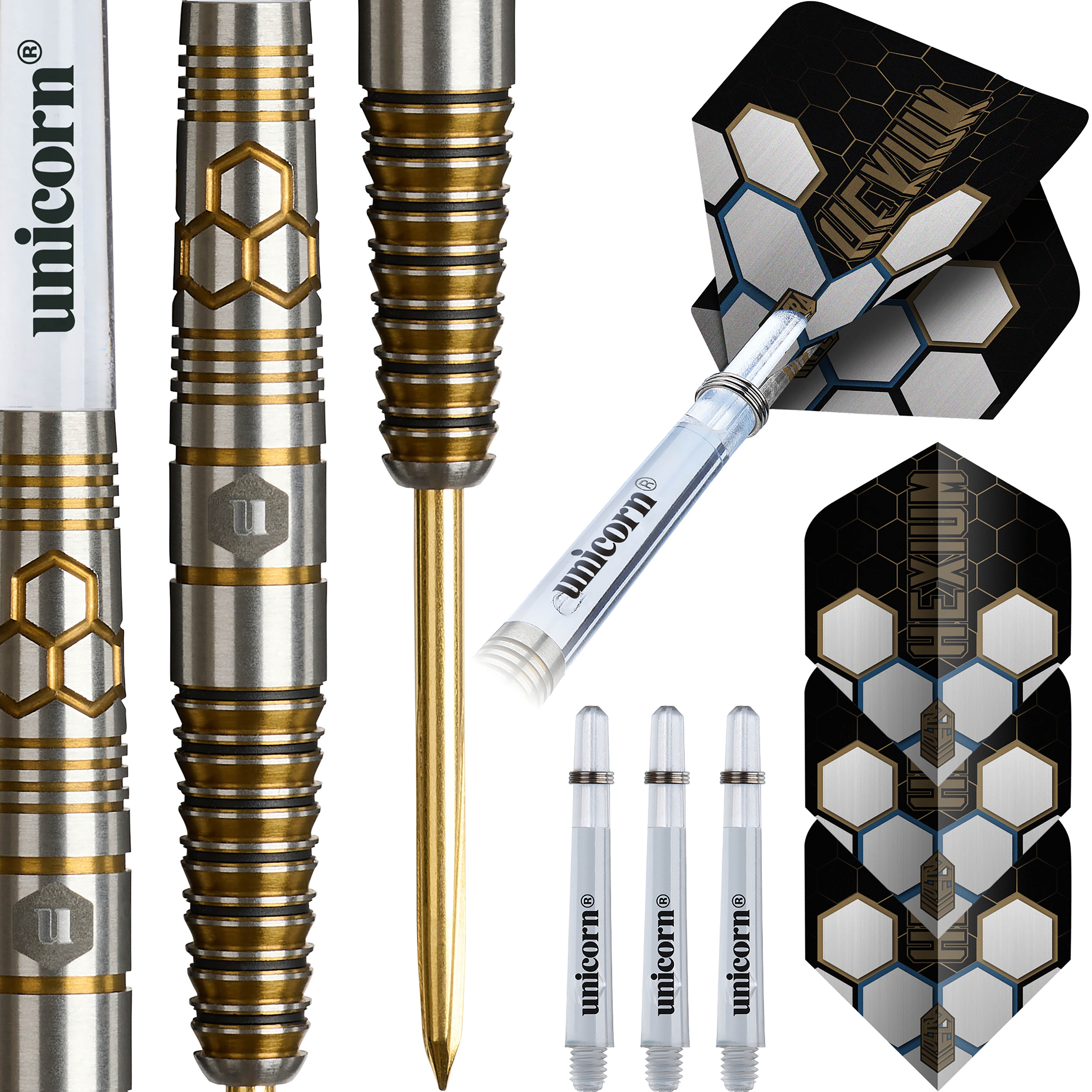 Unicorn Hexium Style 03 - 90% Tungsten Darts - 24g 26g