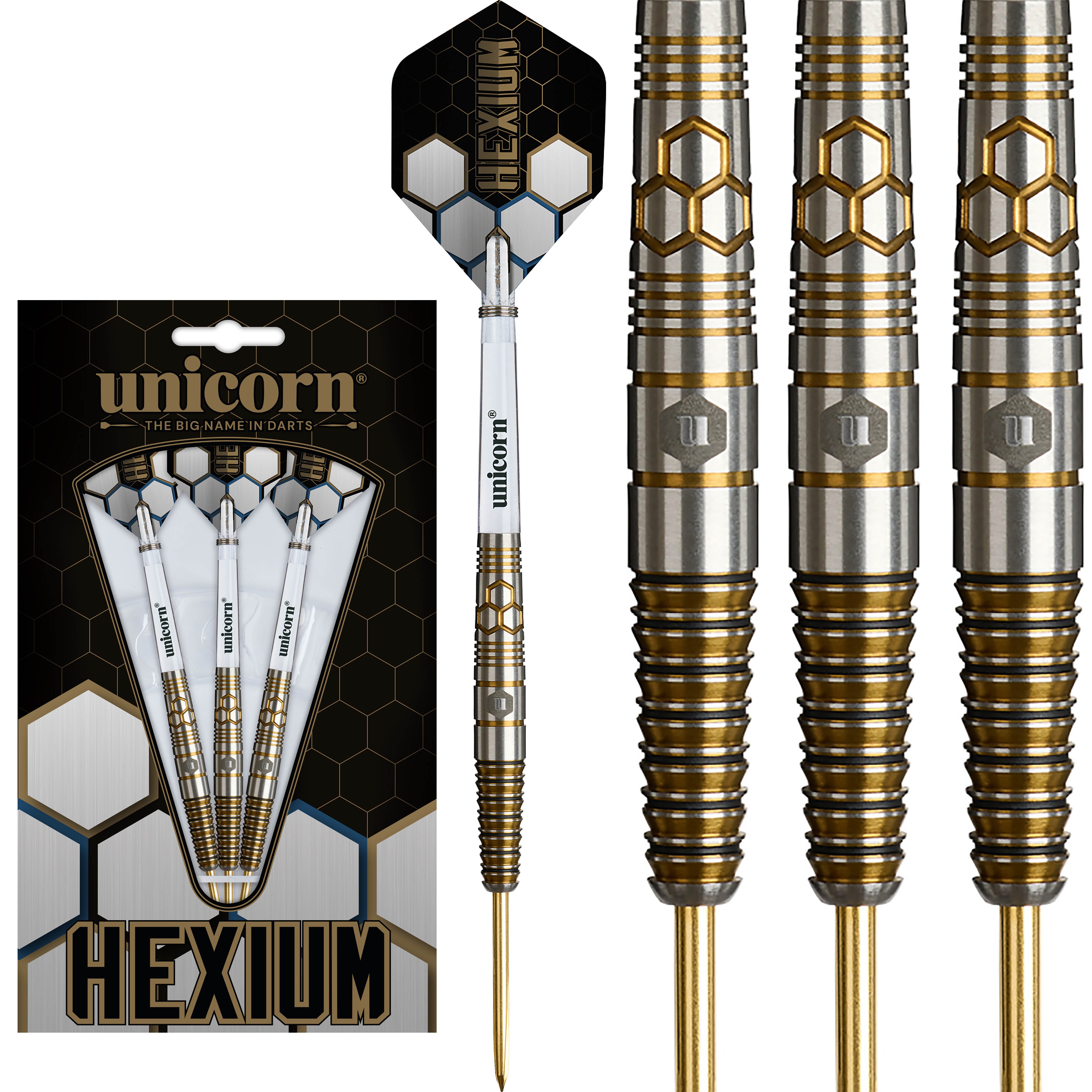 Unicorn Hexium Style 03 - 90% Tungsten Darts - 24g 26g