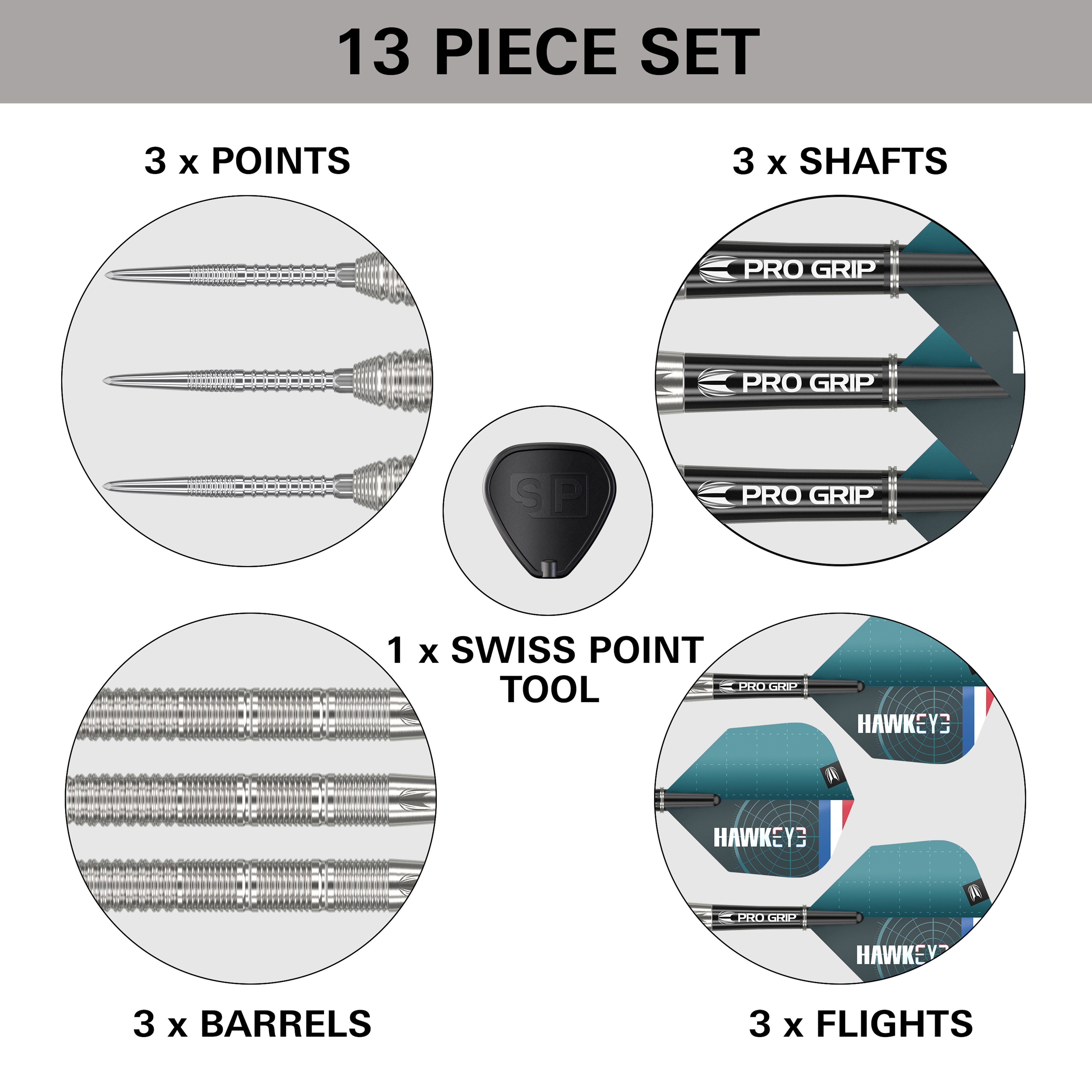 Target Kevin 'Hawkeye' Doets SP Steel Tip Darts Set 2024 - 90% Tungsten - 23g