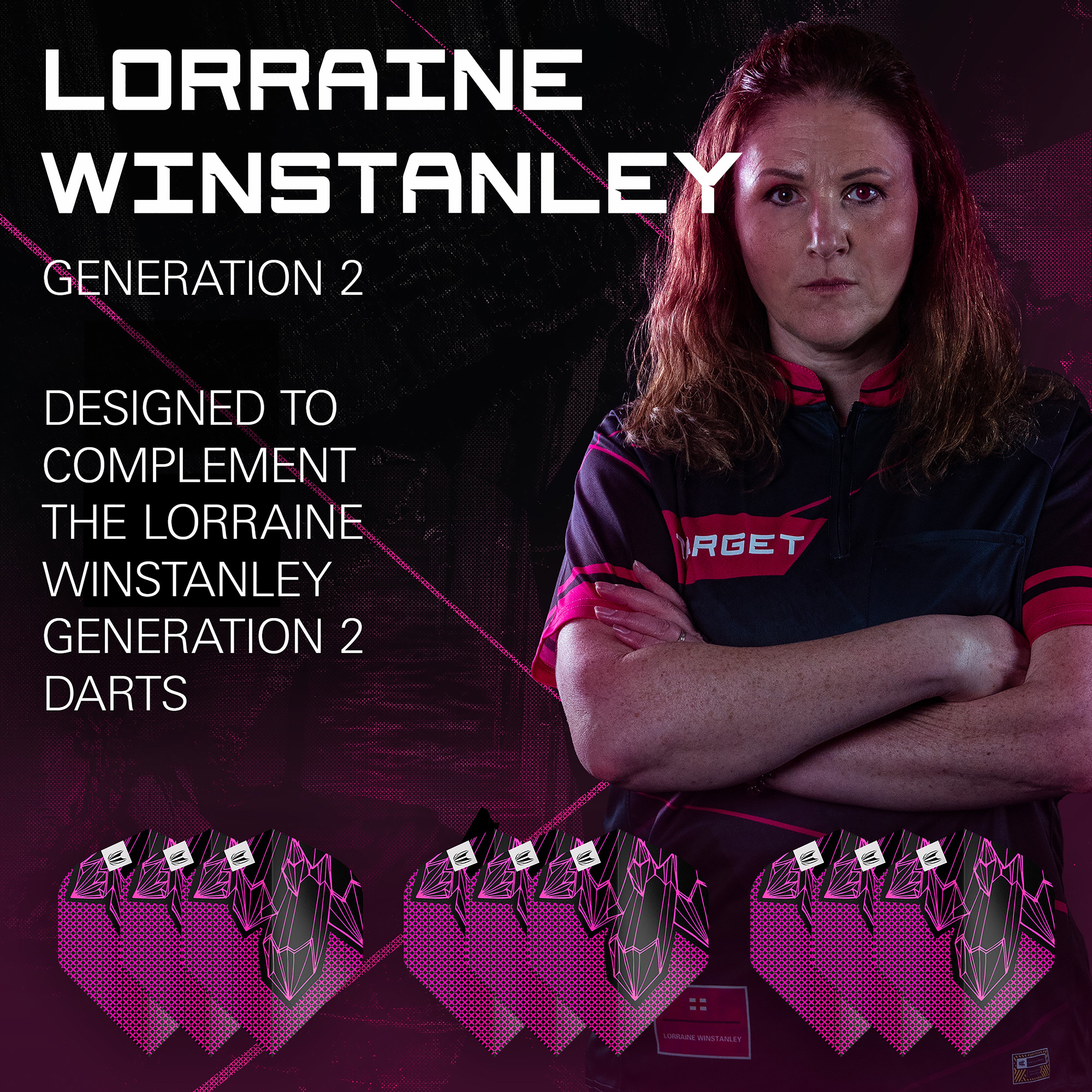 Target Lorraine Winstanley - G2 - Pro Ultra - No2 - Dart Flights - Standard - 3 Sets Included
