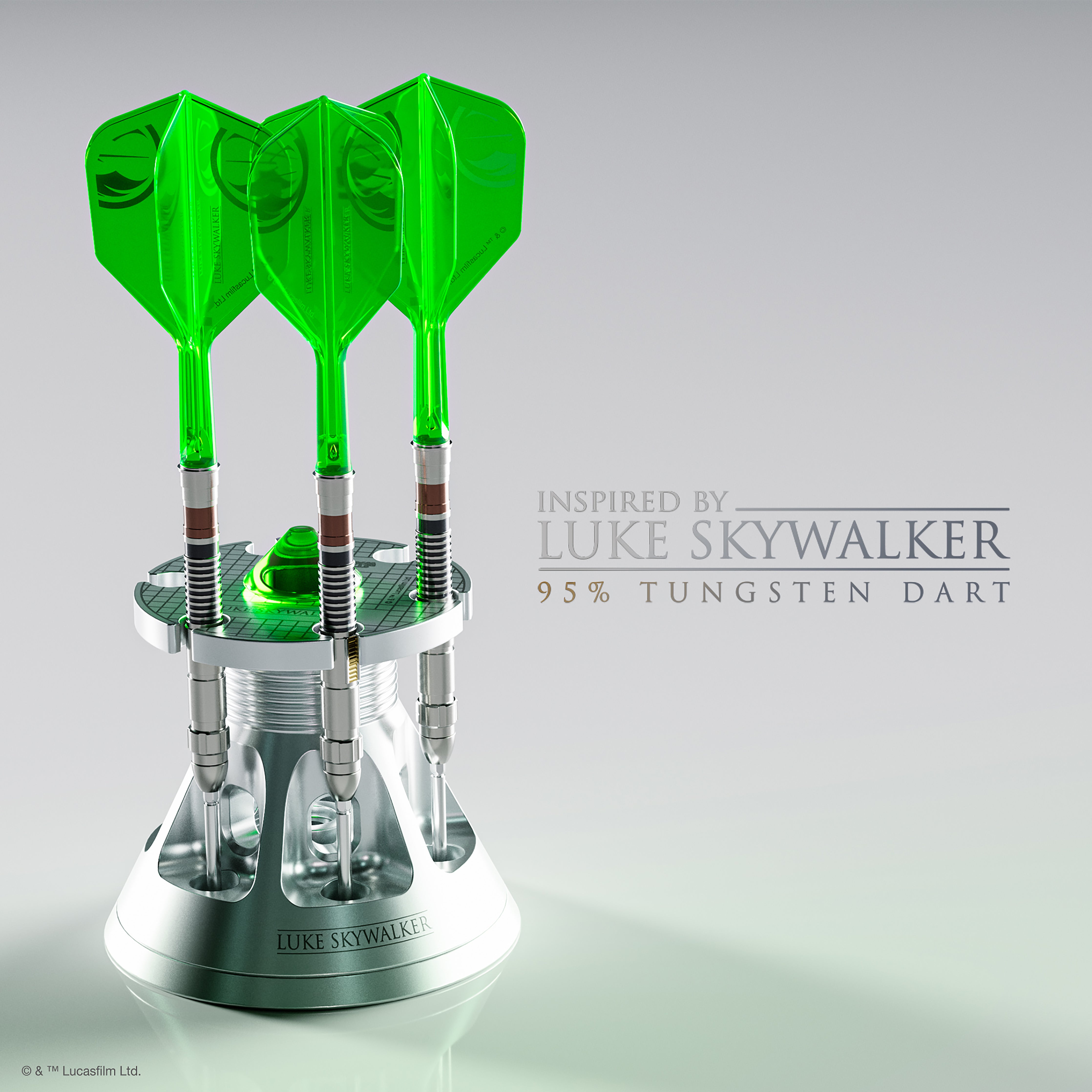 Star Wars Target Luke Skywalker "Jedi Knight" Lightsaber First Edition 95% Tungsten Steel Tip Darts -24g