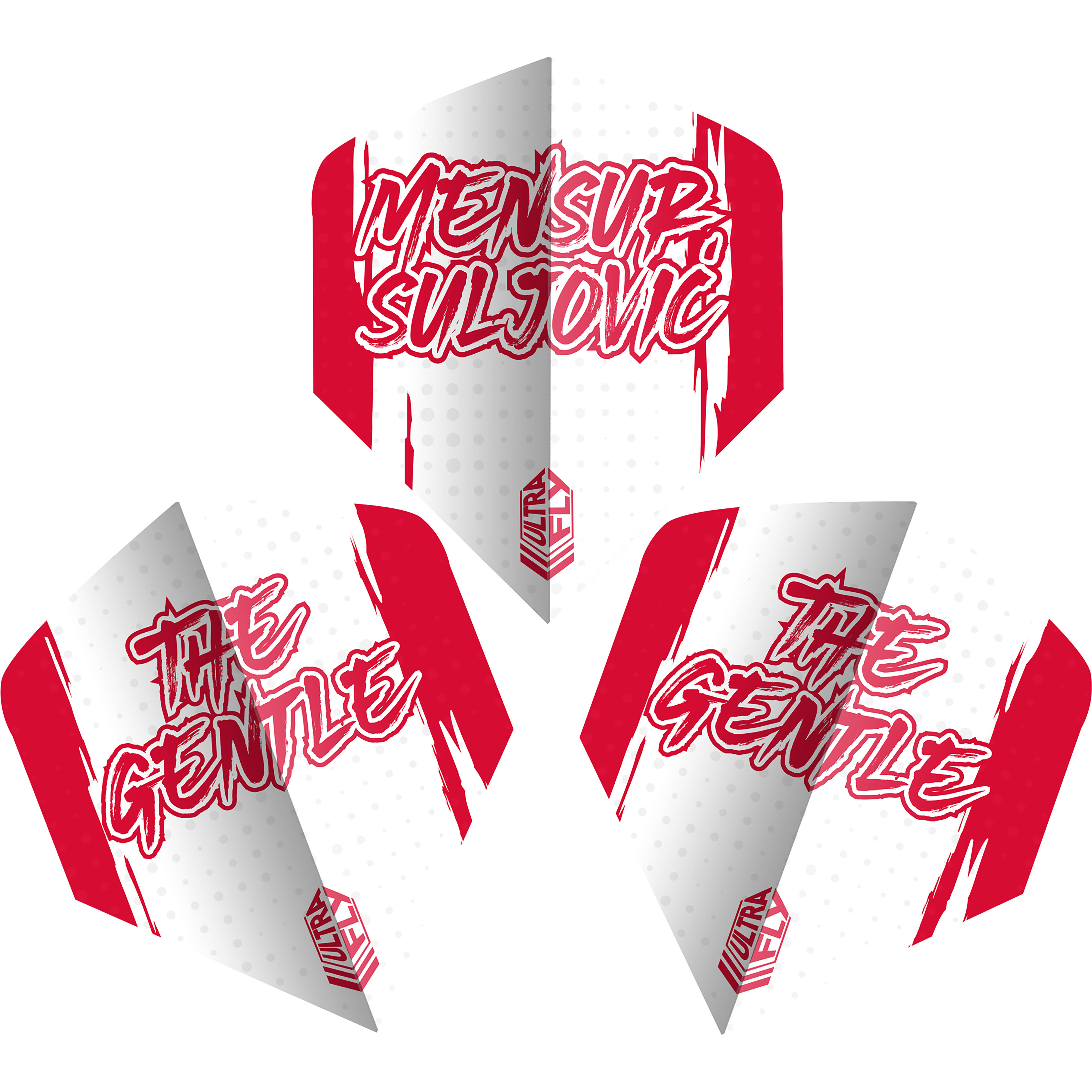 Unicorn Ultrafly.100 - Mensur Suljovic Dart Flights - Big Wing Shape