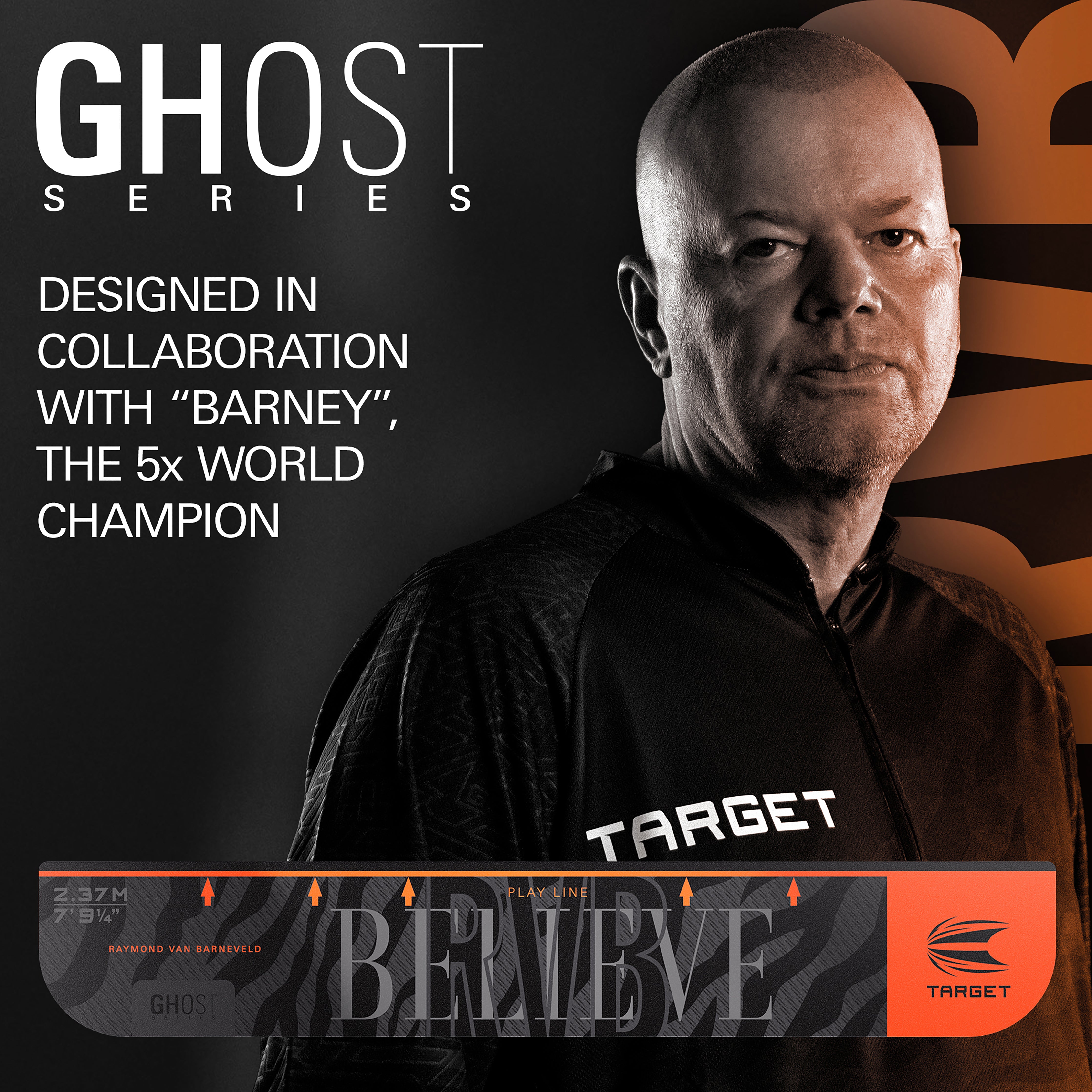 Target Darts - Raymond Van Barneveld - RVB - Throw Line