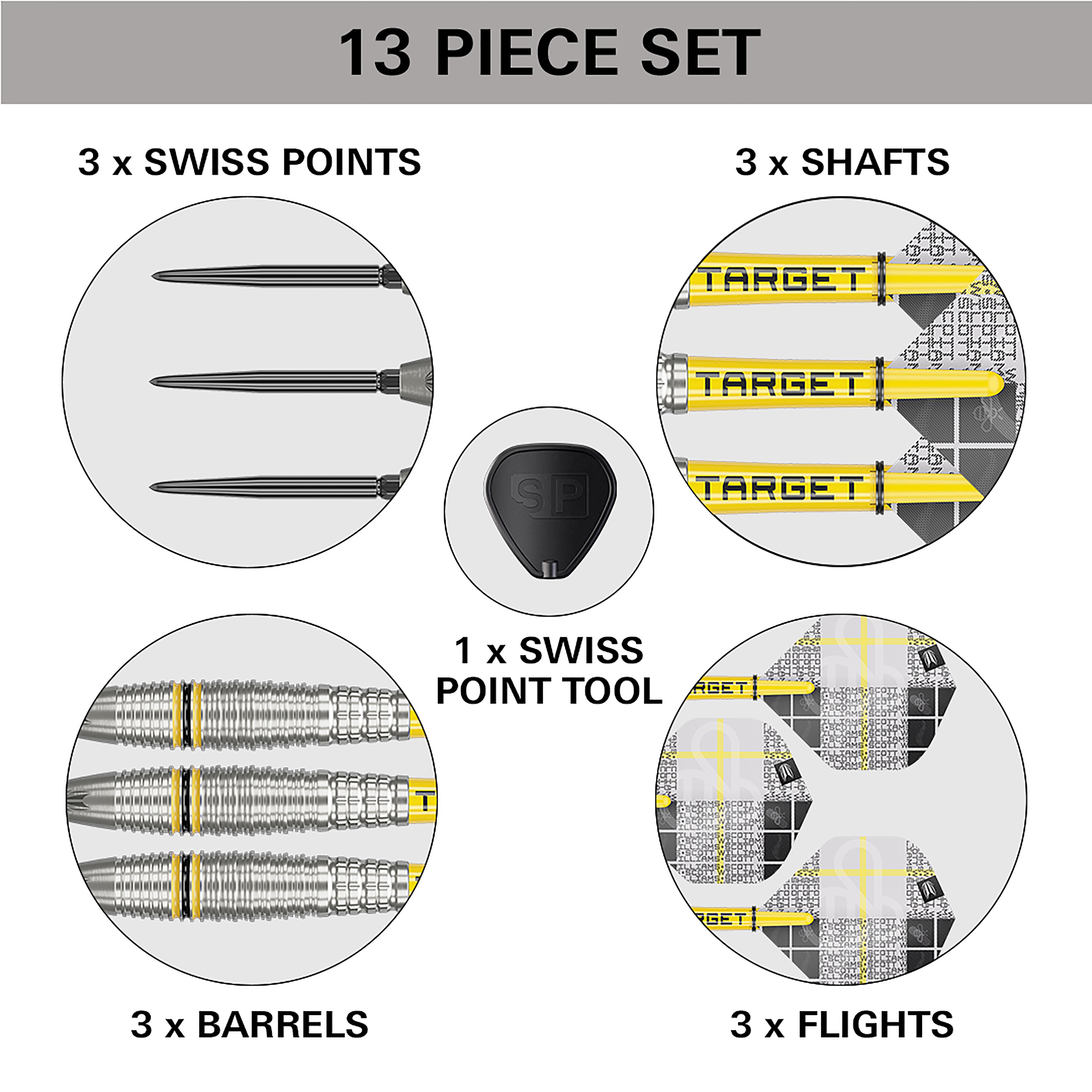 Target Scott 'Shaggy' Williams - G2 - SP - 90% Tungsten Darts - 23g 25g