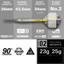 Target Scott 'Shaggy' Williams - G2 - SP - 90% Tungsten Darts - 23g 25g