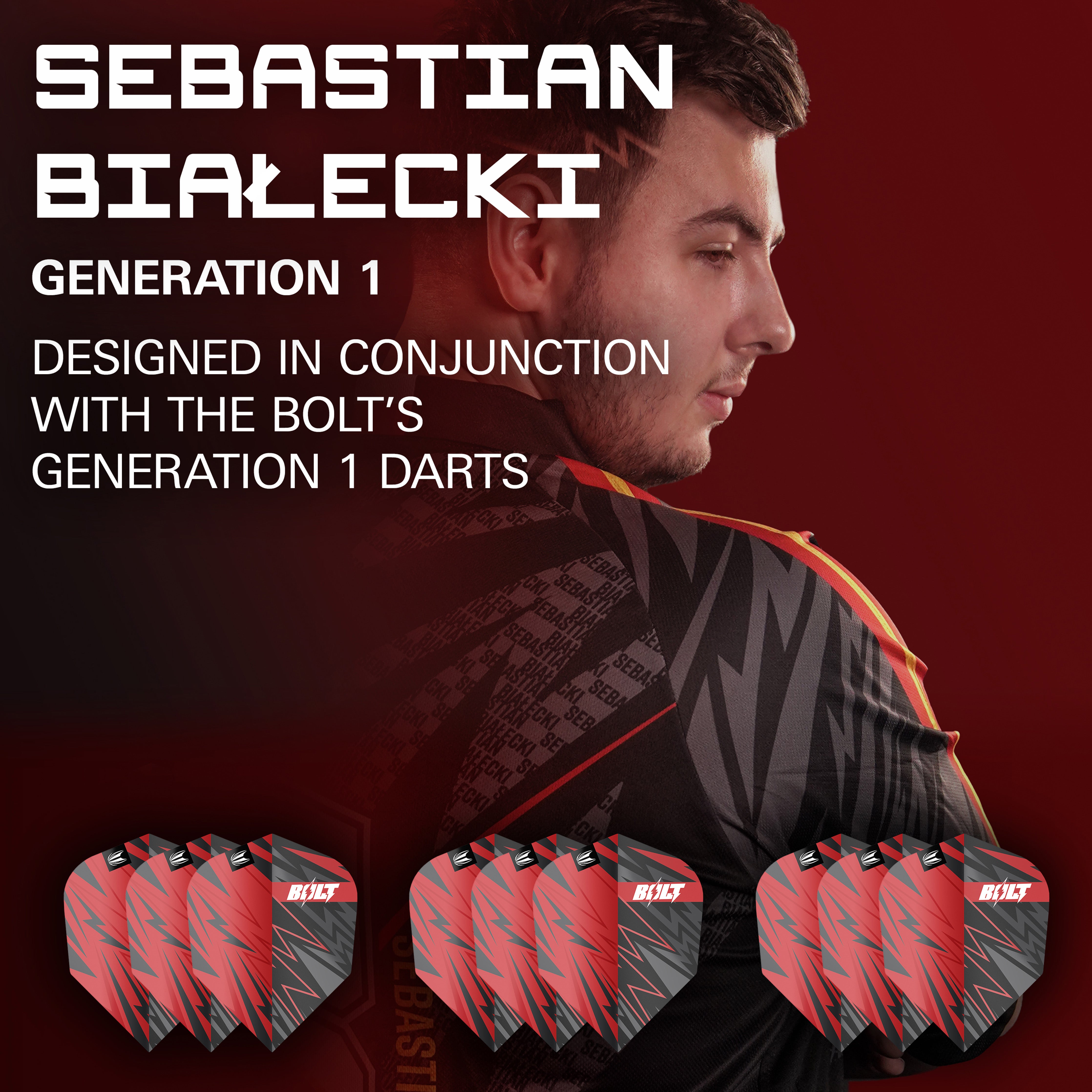 Target Sebastian 'Bolt' Bialecki Pro Ultra Set of 3 Bagged Flights 2024 - No6