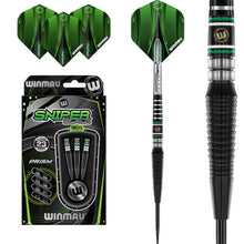 Winmau Sniper Black Steel Tip Darts Set - 90% Tungsten - 23g 24g