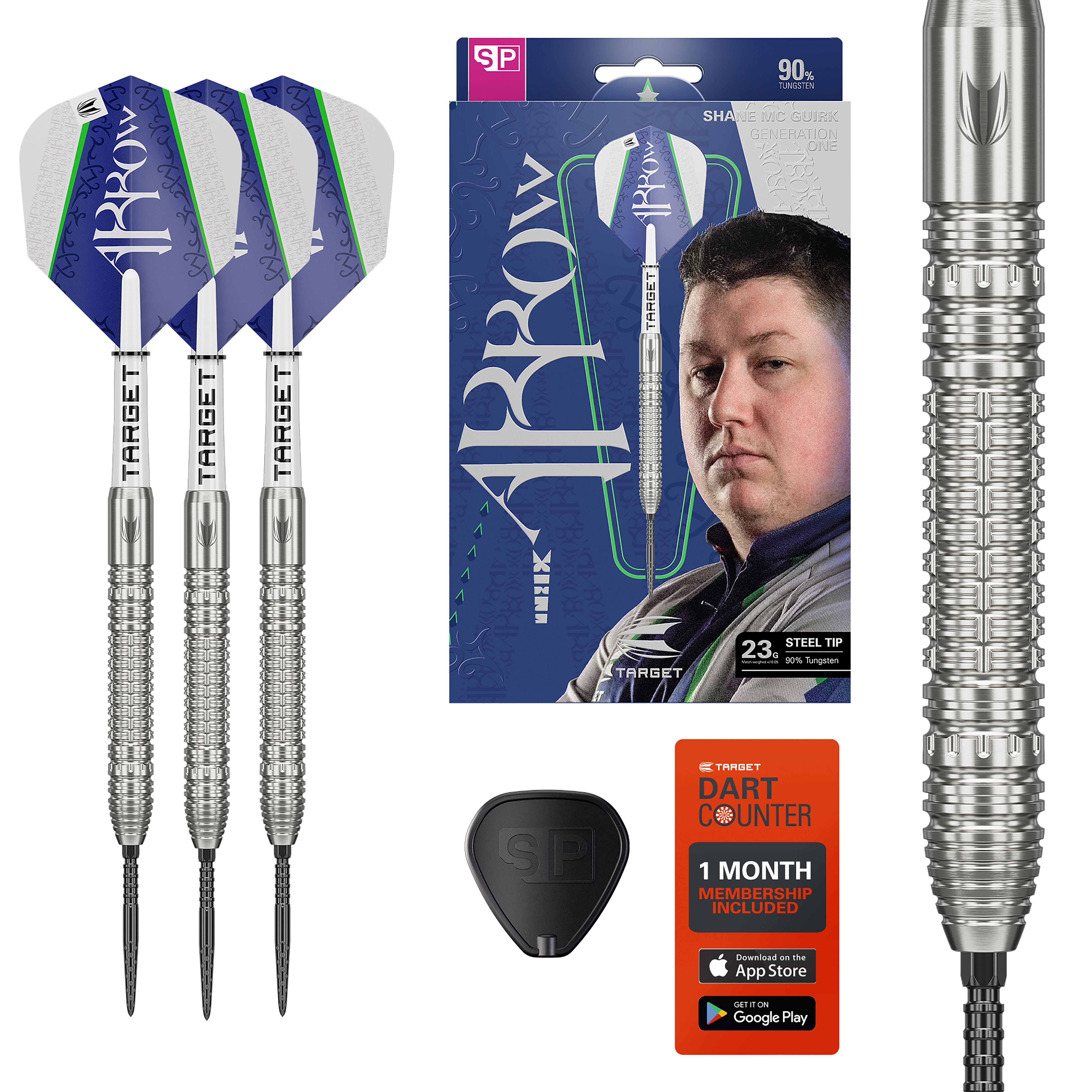 Target Shane 'The Arrow' McGuirk - G1 - 90% Tungsten Darts - SP - 23g