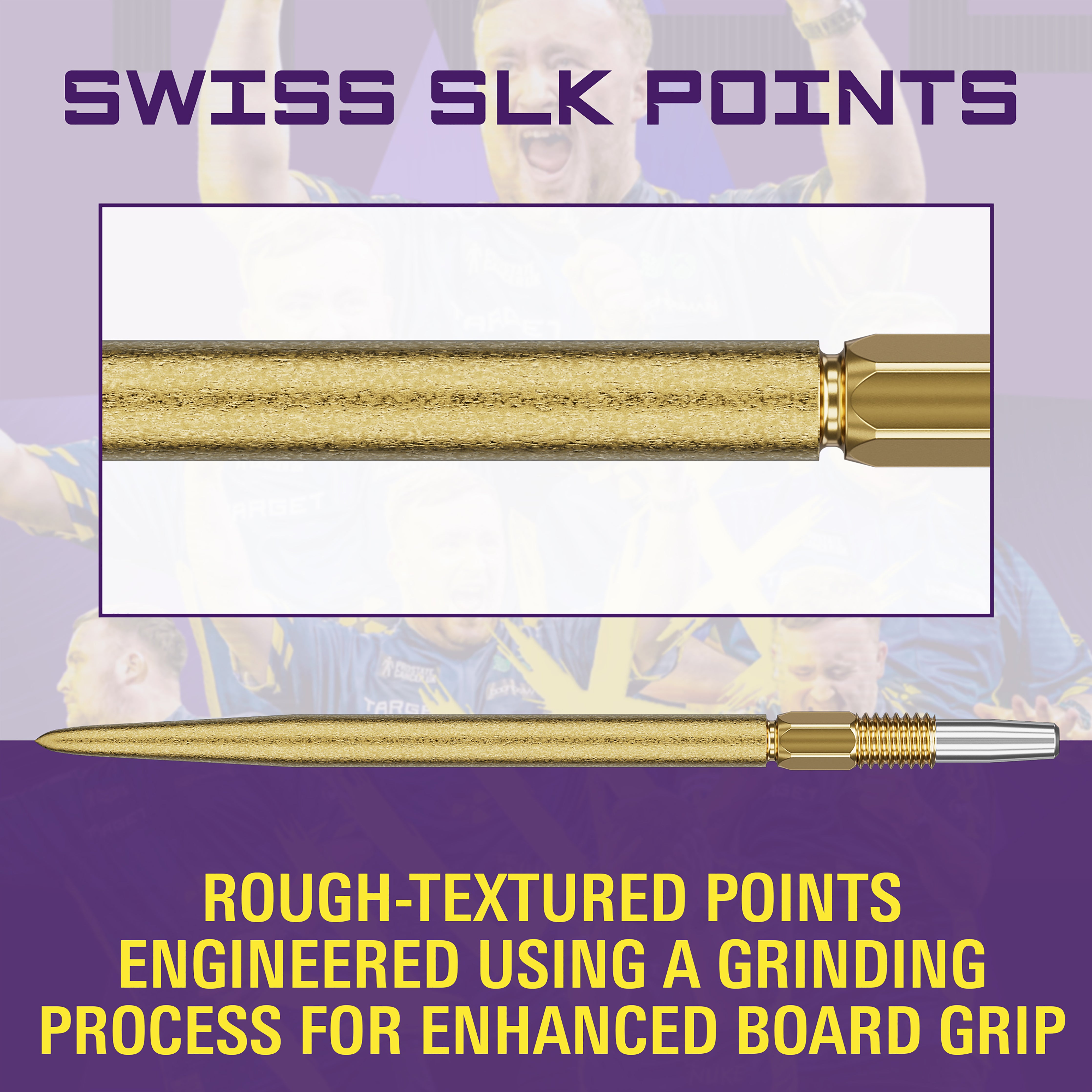 Target Swiss SLK Dart Points - Gold - 30mm 35mm & 42mm - Luke Littler 2025