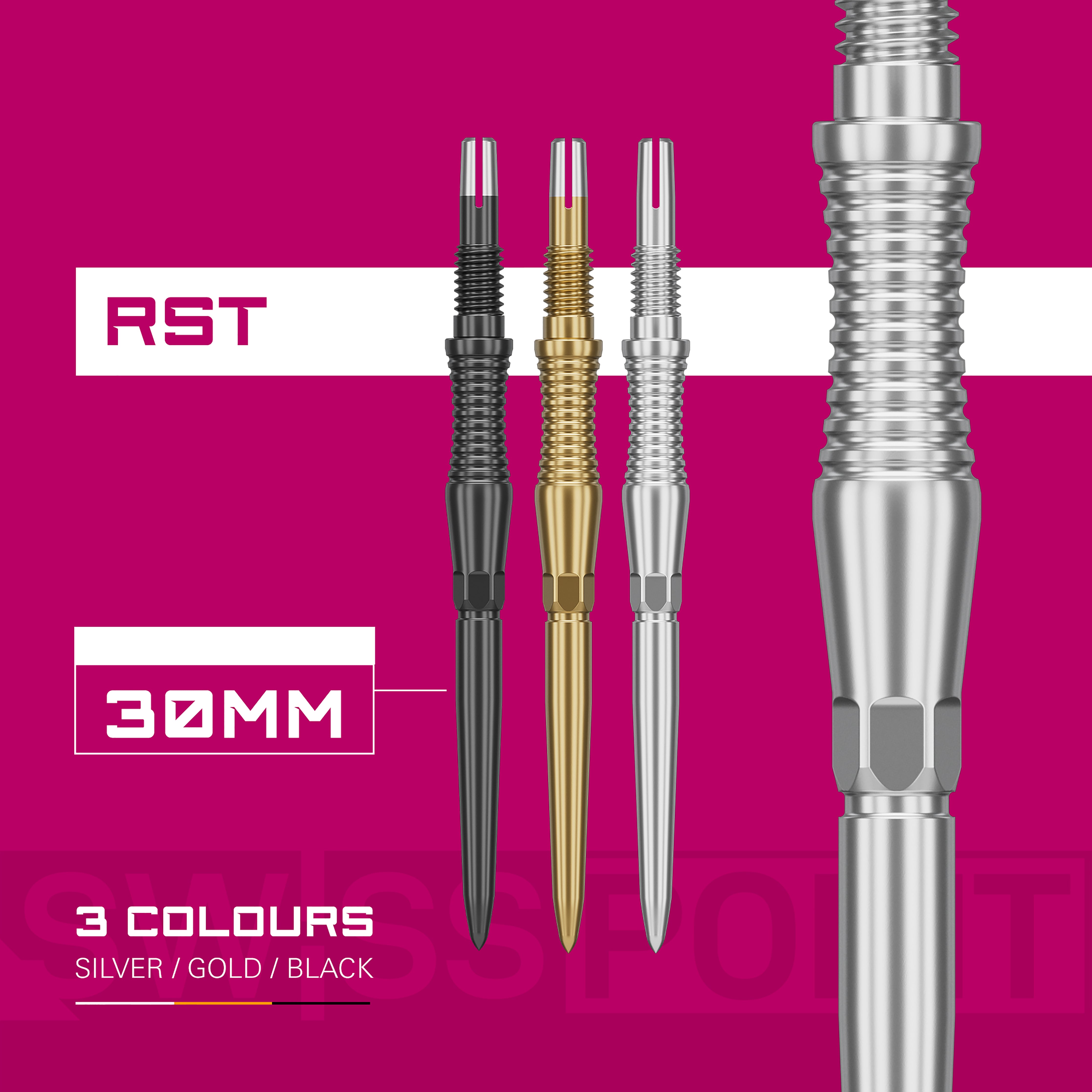 Target Signature Swiss Points - RST - Silver, Gold, Black - 30mm 35mm 42mm
