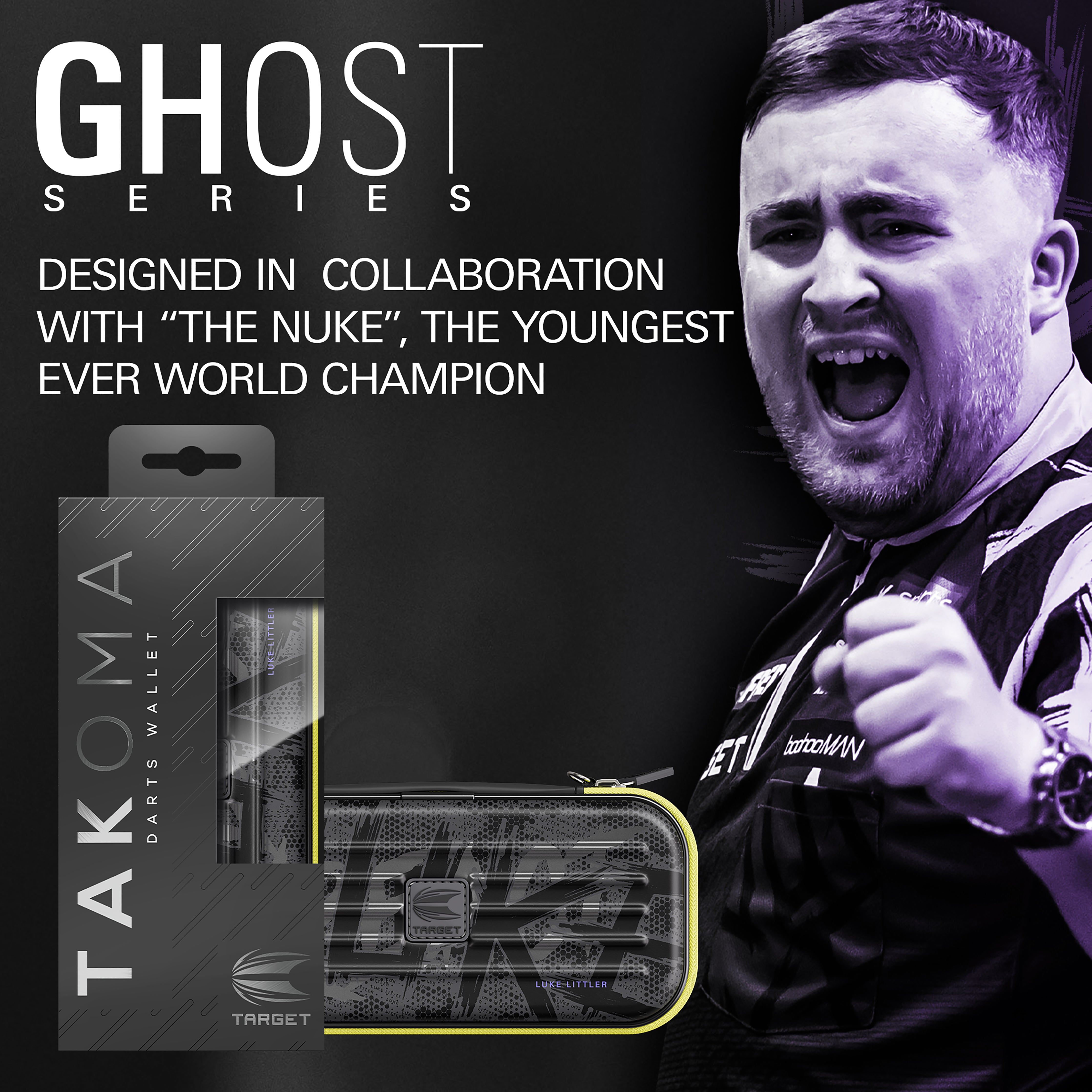 Target Luke 'The Nuke' Littler - Ghost Series Takoma Dart Wallet