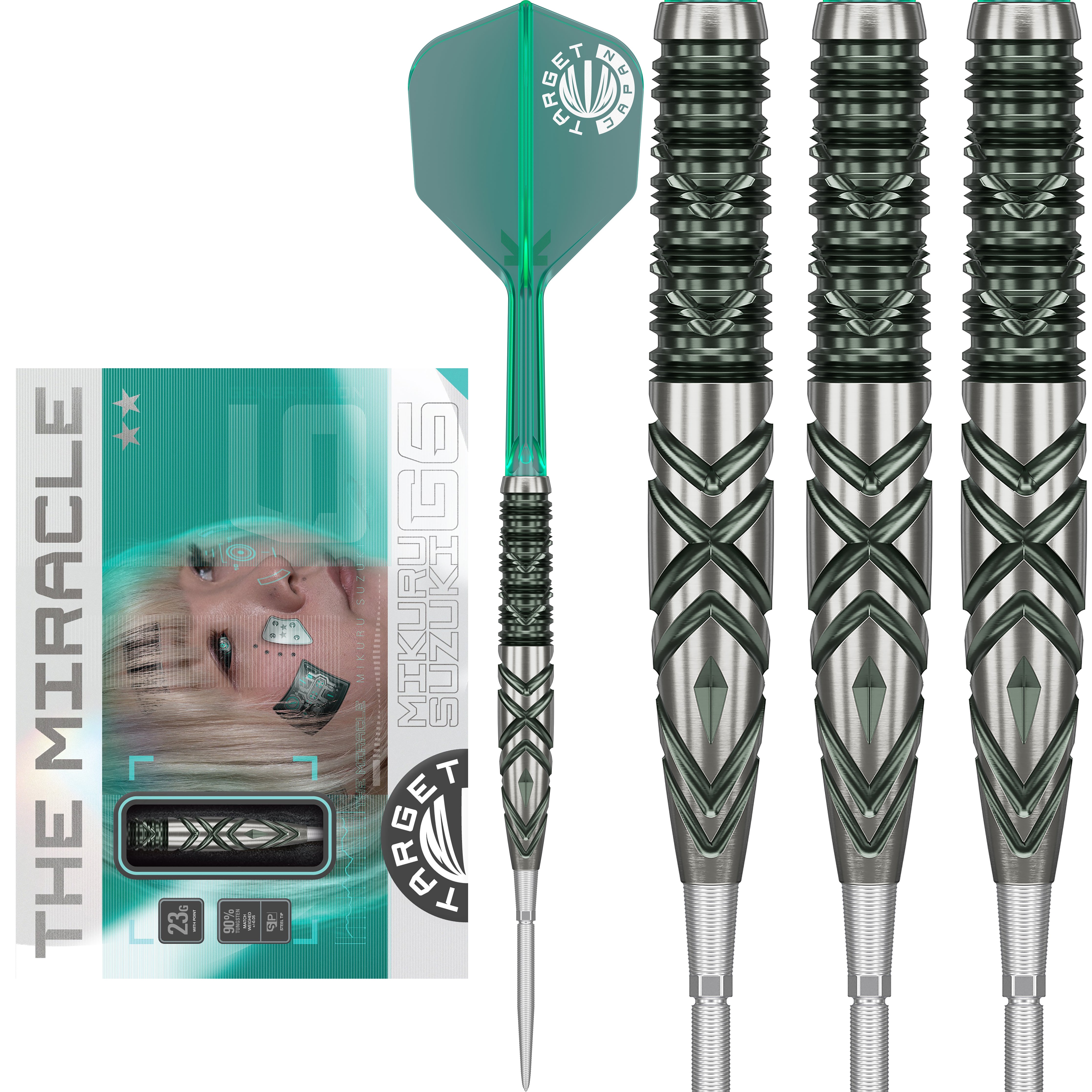 Target Japan - Mikuru Suzuki - The Miracle Gen 6 - 90% Tungsten SP Darts - 23g