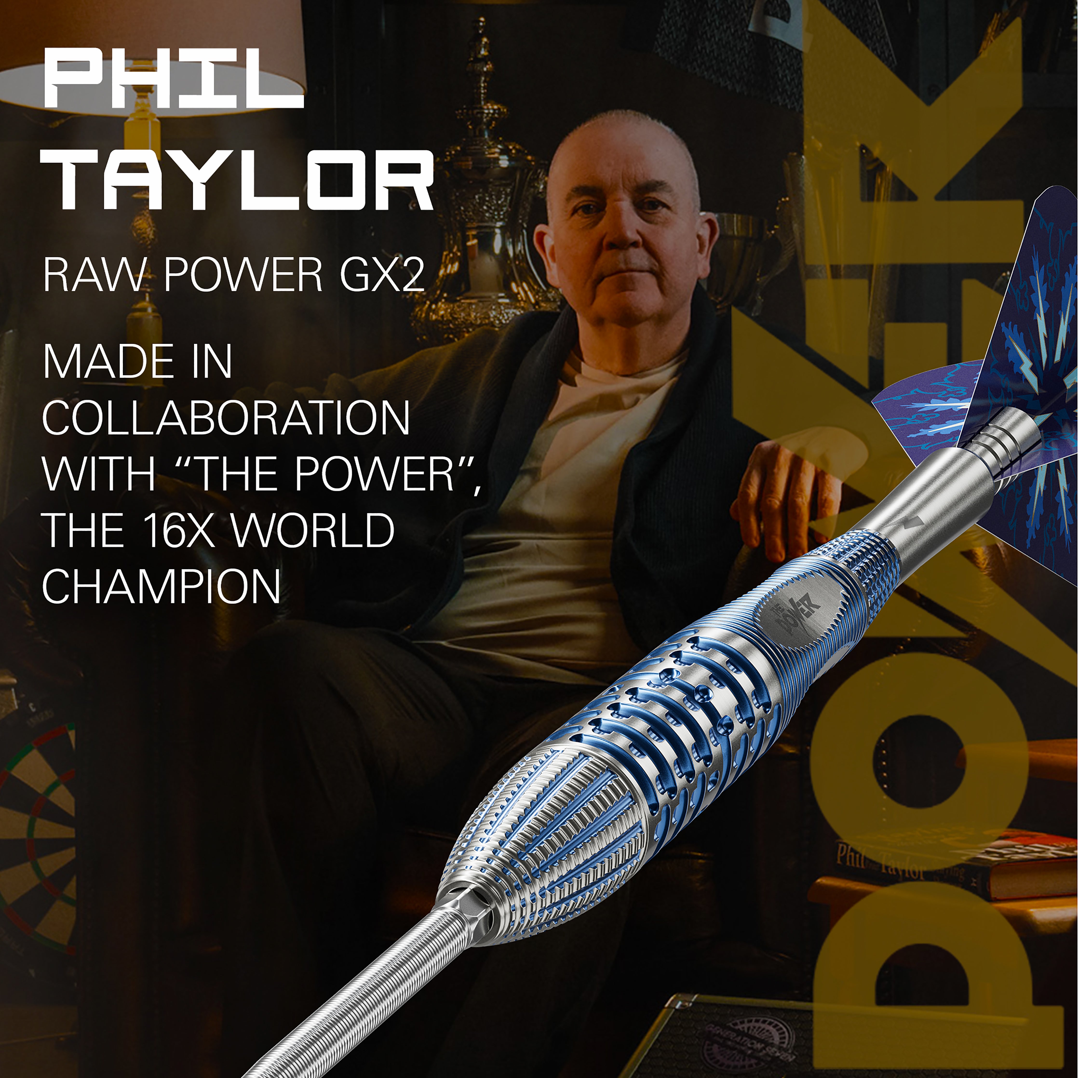 Target Phil Taylor - Power - GX2 - 95% Tungsten Darts - Swiss Point - 22g 24g 26g