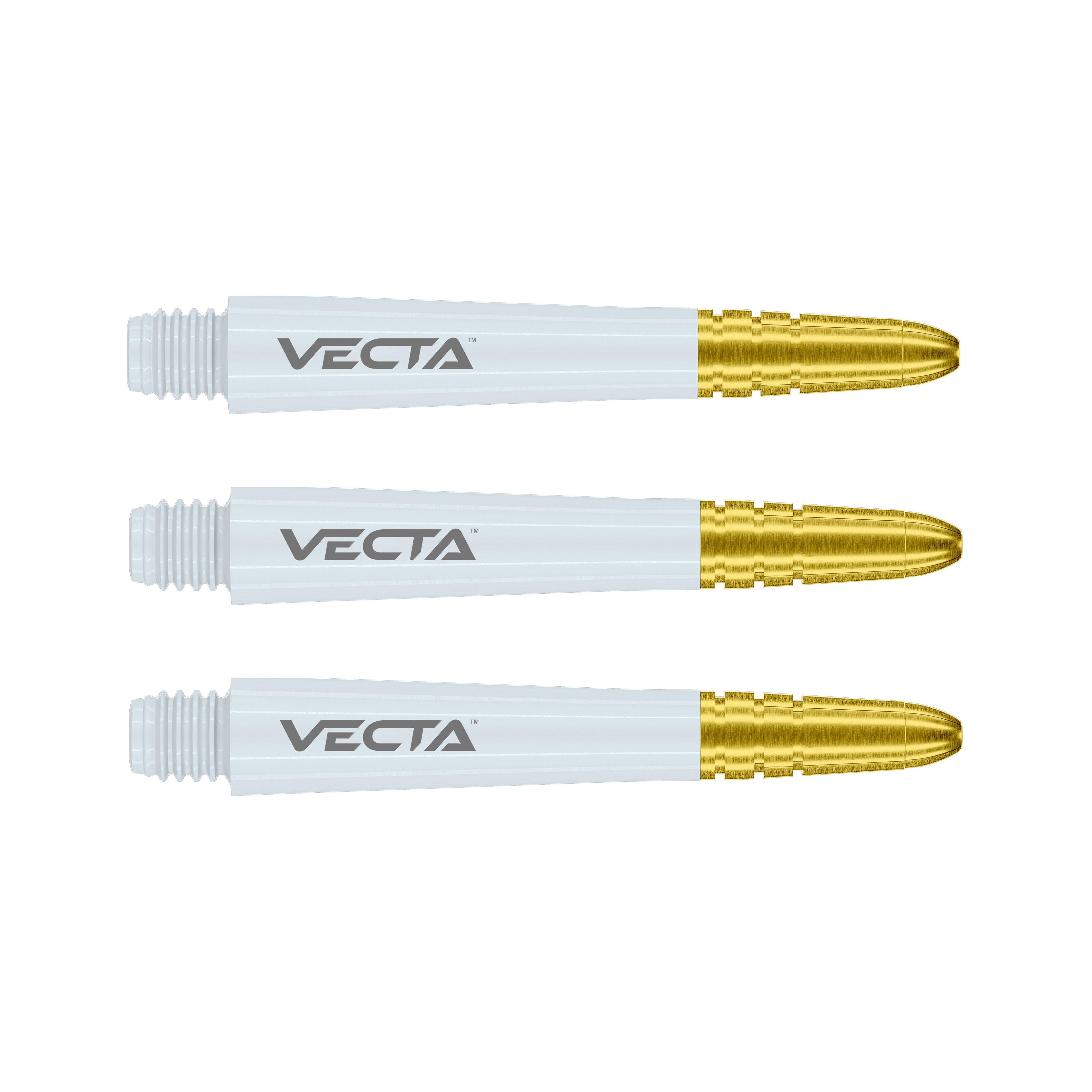 Winmau Vecta Dart Shafts - White & Gold