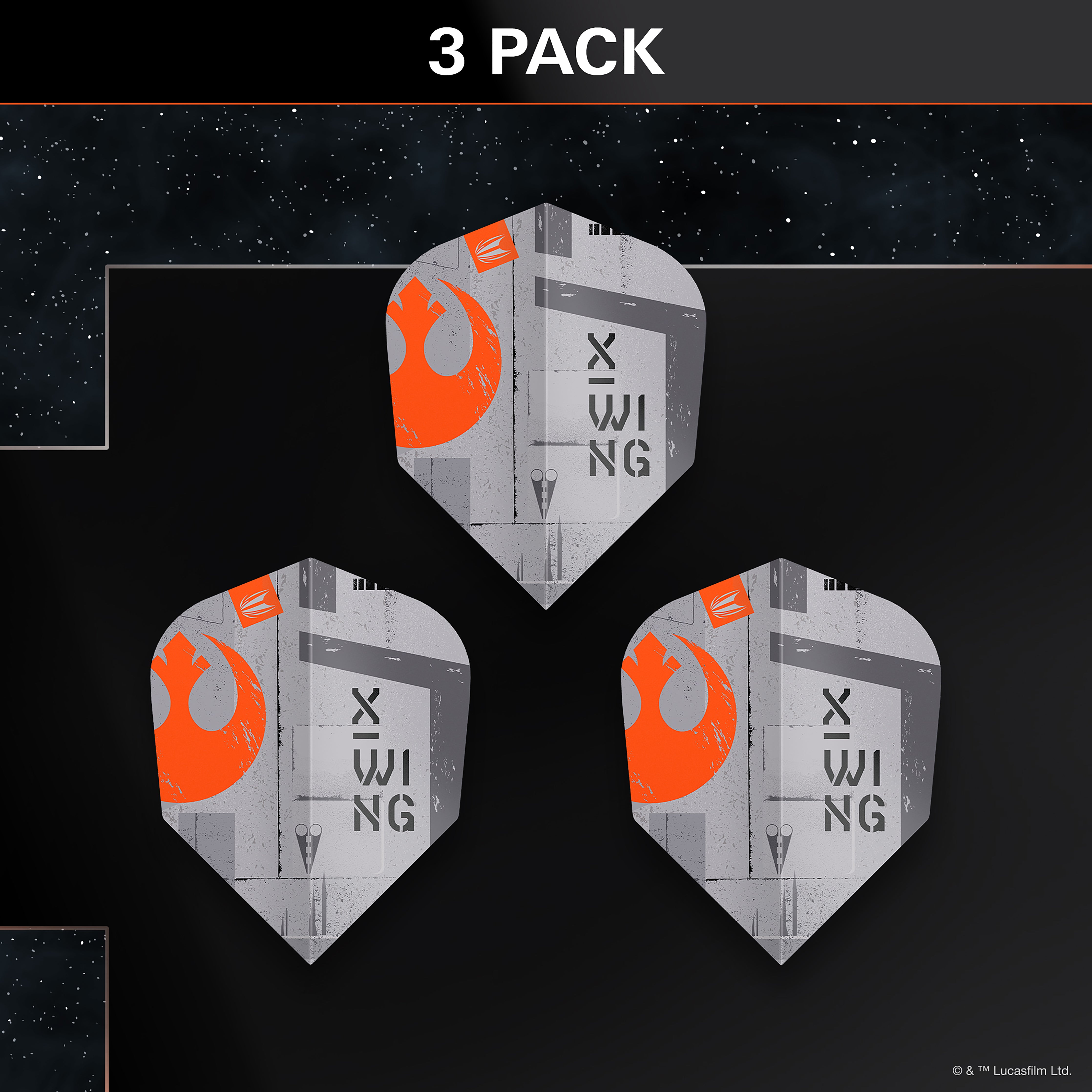 Target Star Wars X-WING - Pro Ultra - No6 - Standard Dart Flights