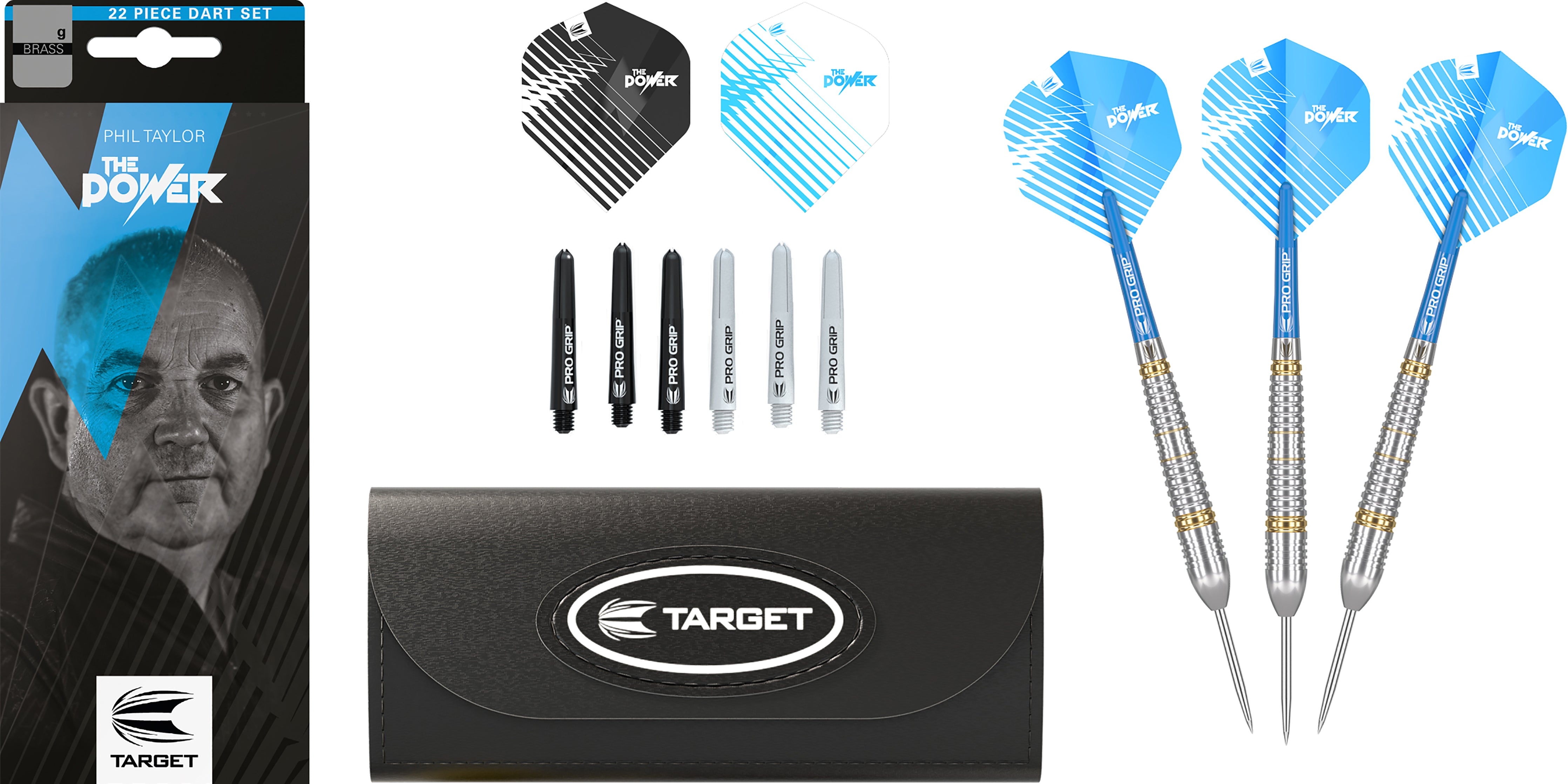 Target Phil Taylor - The Power - Brass Darts Set - 22g
