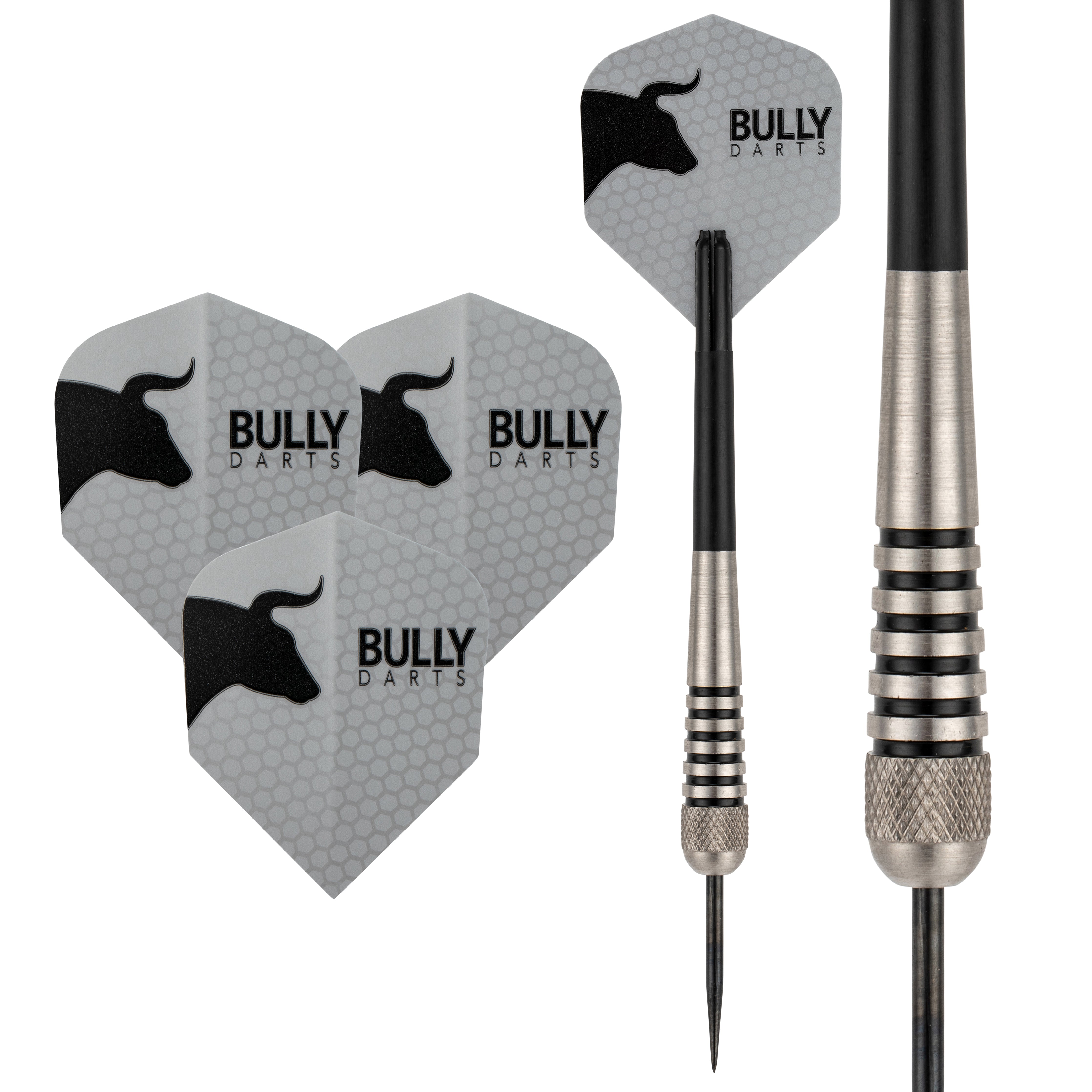 BULLY 5 - 85% Tungsten Darts - Torpedo - Flights - Stems - Wallet - 22g - 30g