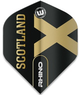 Winmau Rhino - Dart Flights - Black And Gold Flag - Scotland