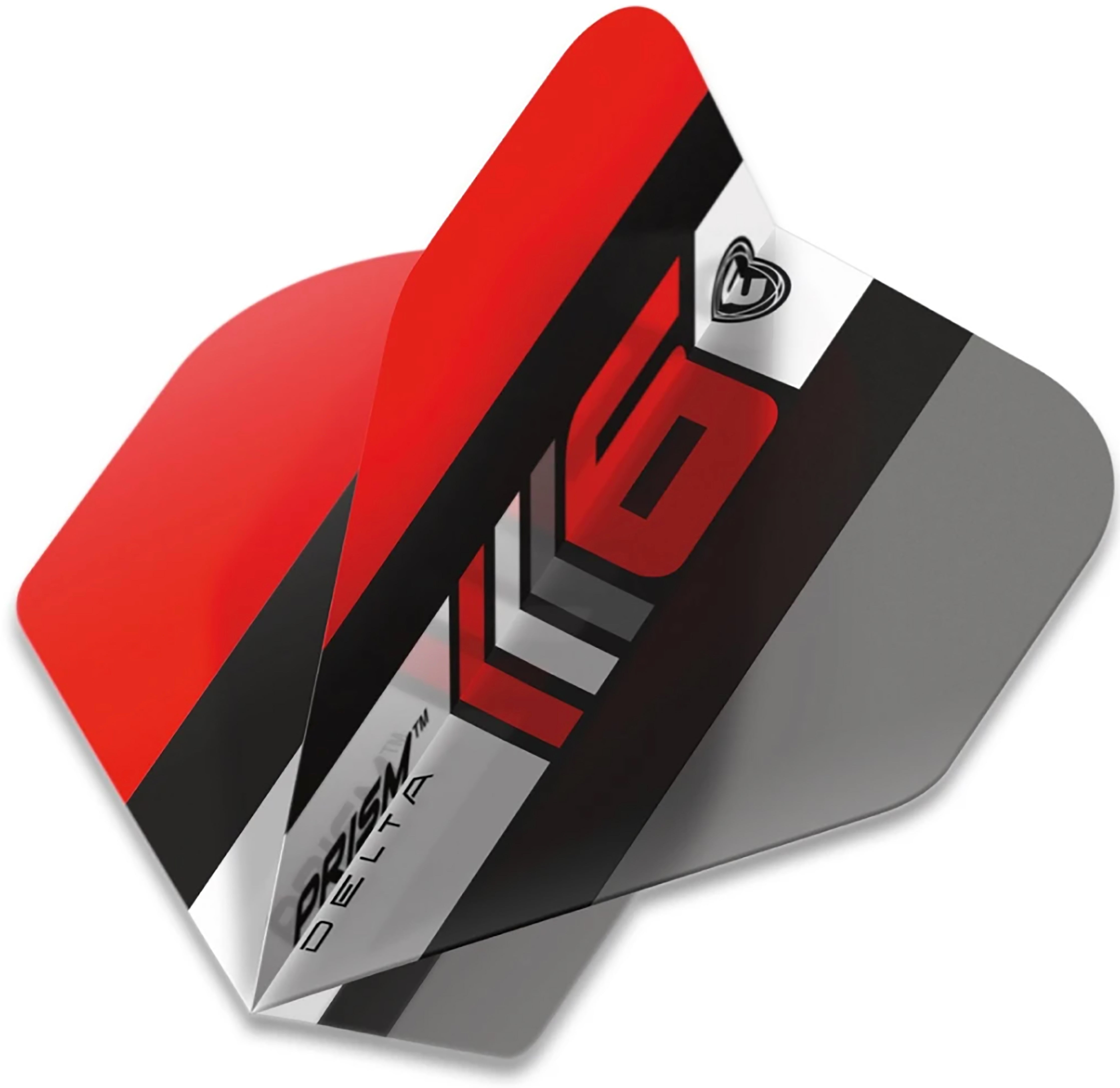 Winmau Prism Delta - Standard Dart Flights - 100 Micorn - Blade 6 - Grey/Black
