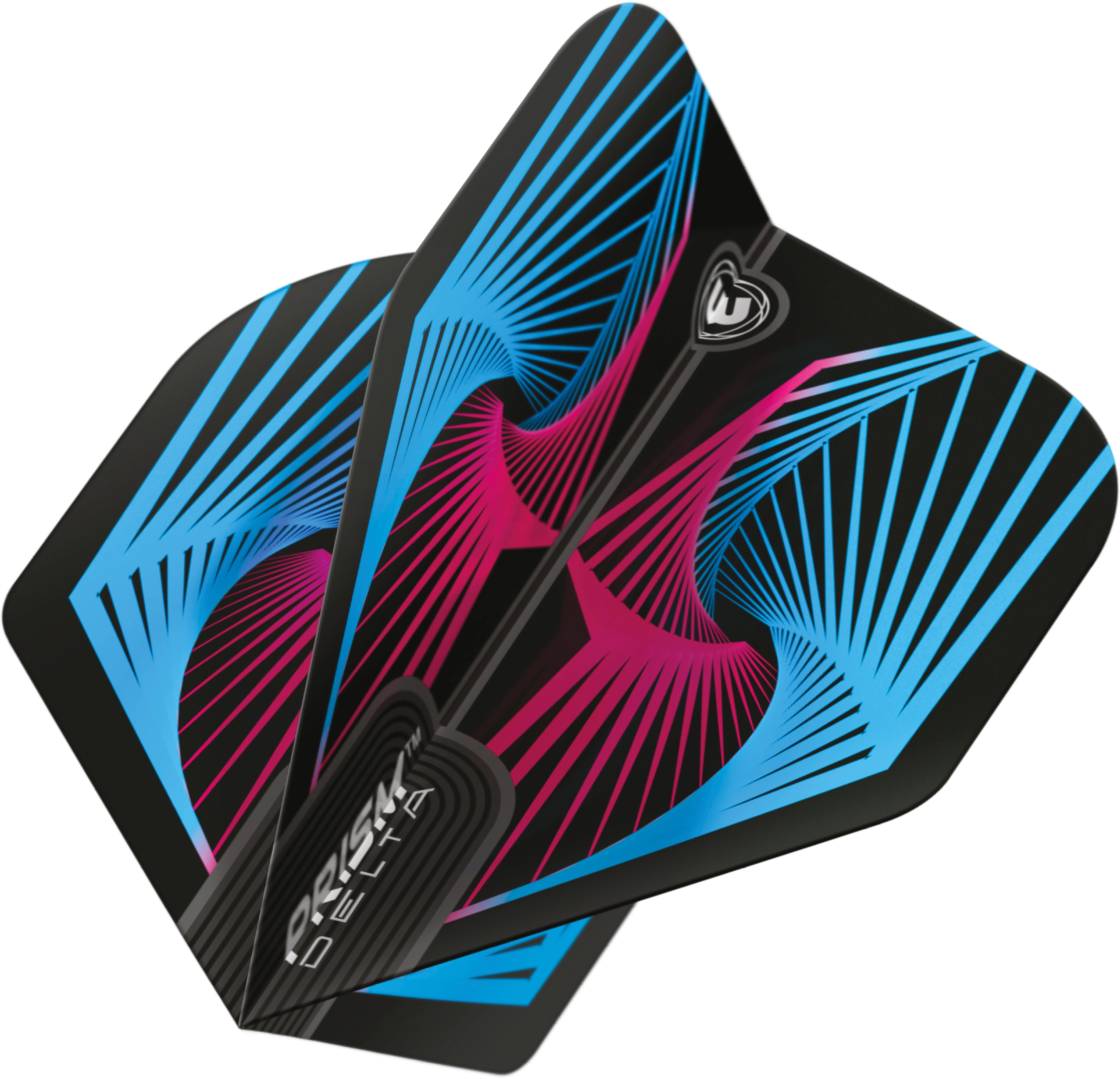 Winmau Prism Delta - Extra Thick - Dart Flights - Pink & Aqua