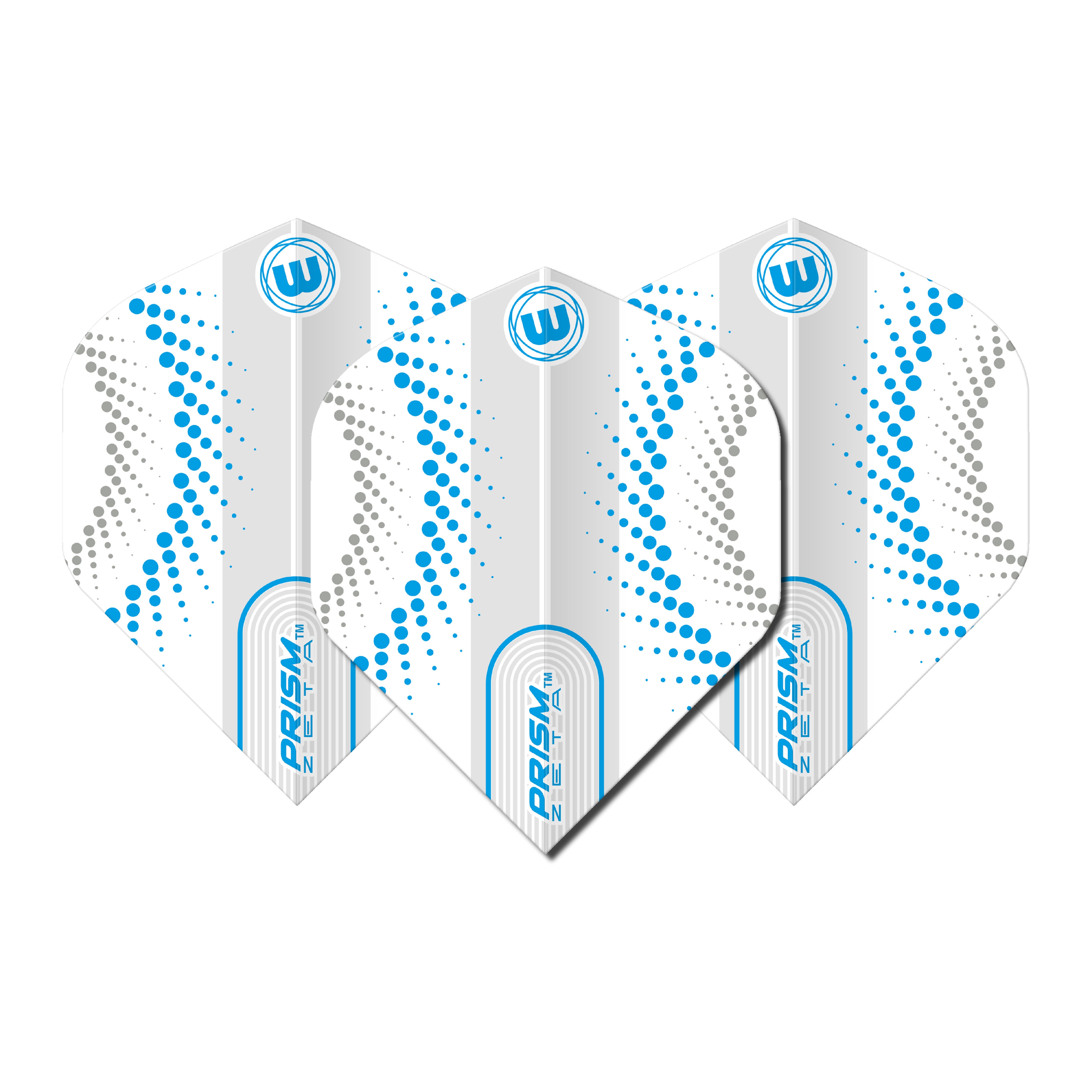 Winmau Prism Zeta - Extra Thick - Dart Flights - Circles - Blue