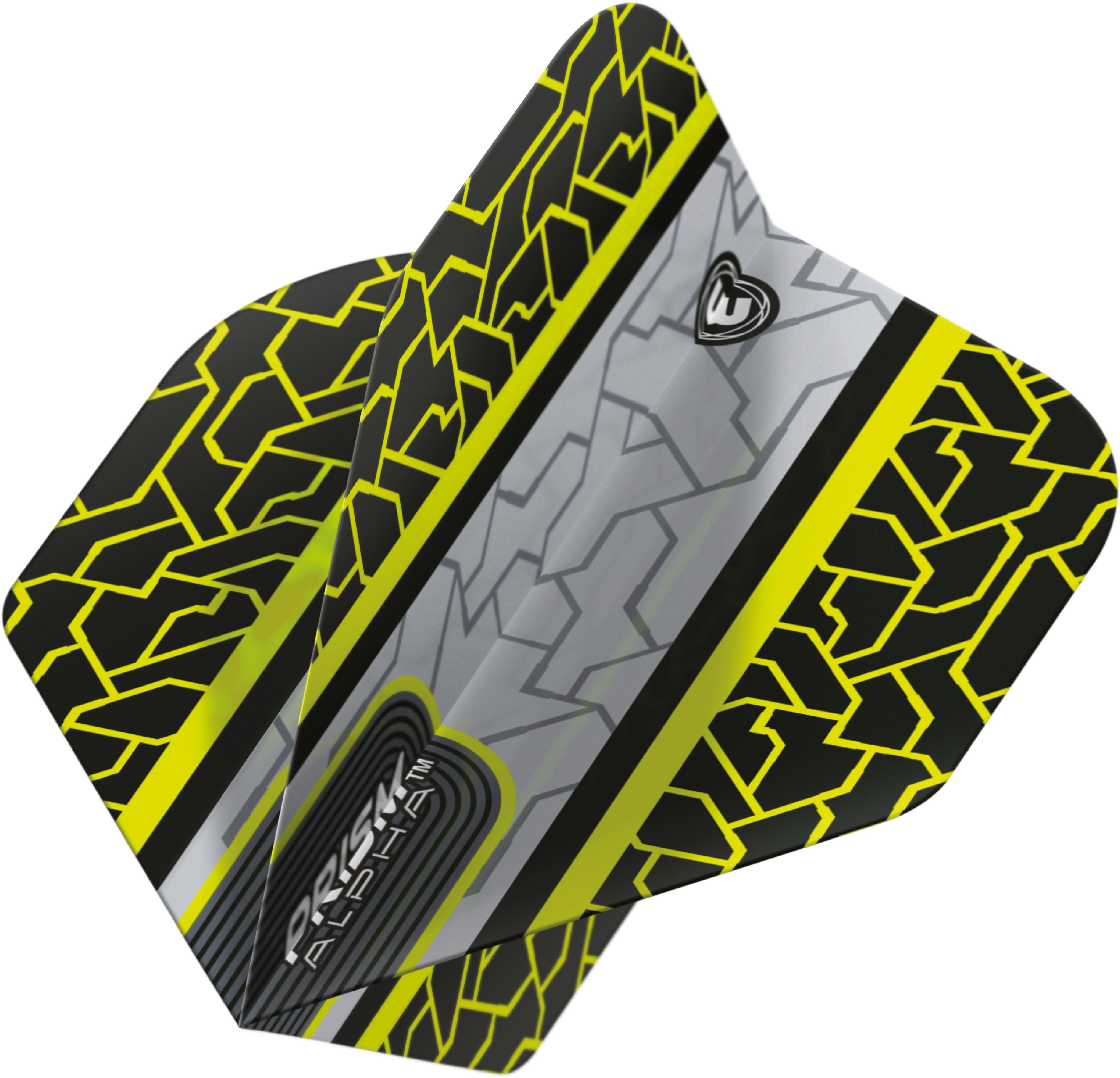 Winmau Prism Alpha - Extra Thick - Dart Flights - Neon Yellow - Standard Shape