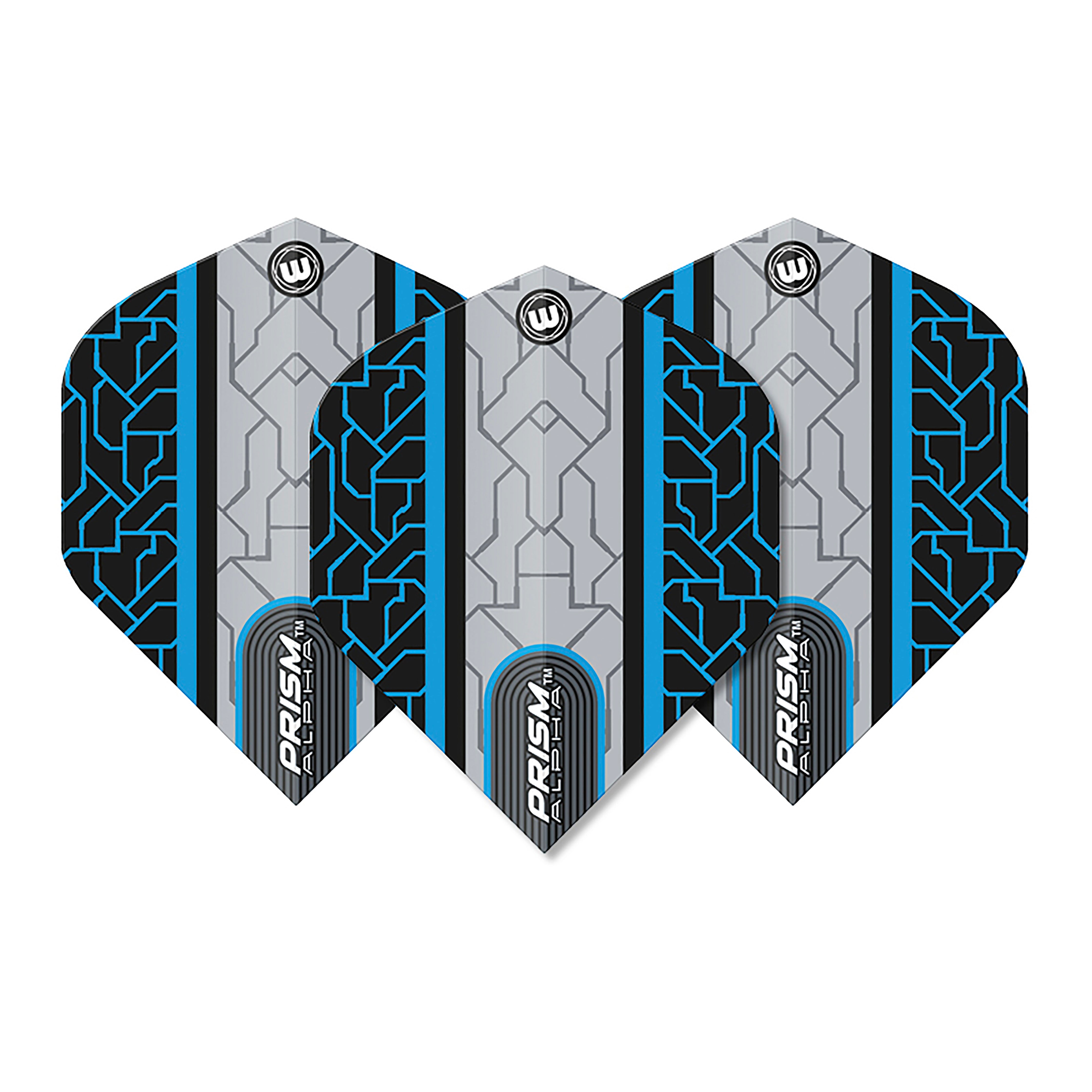 Winmau Prism Alpha - Extra Thick - Dart Flights - Blue - Standard Shape