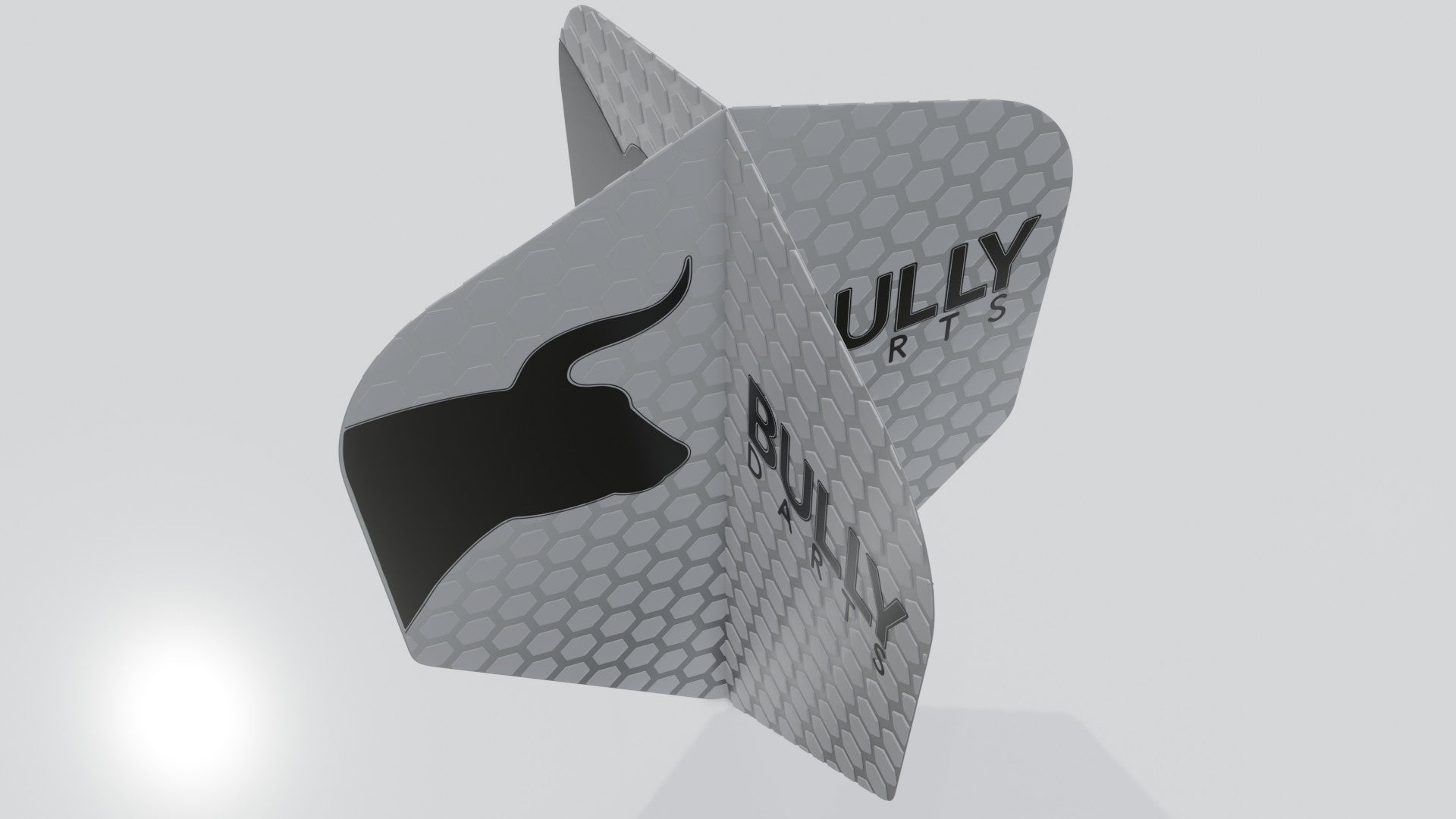 Bully Dart Flights - 100 Micron - No6 - Standard Shape - Silver