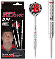 BULL'S Mensur Suljovic D14 - Steel Tip Darts - 80% Tungsten - The Gentle - 22g 24g