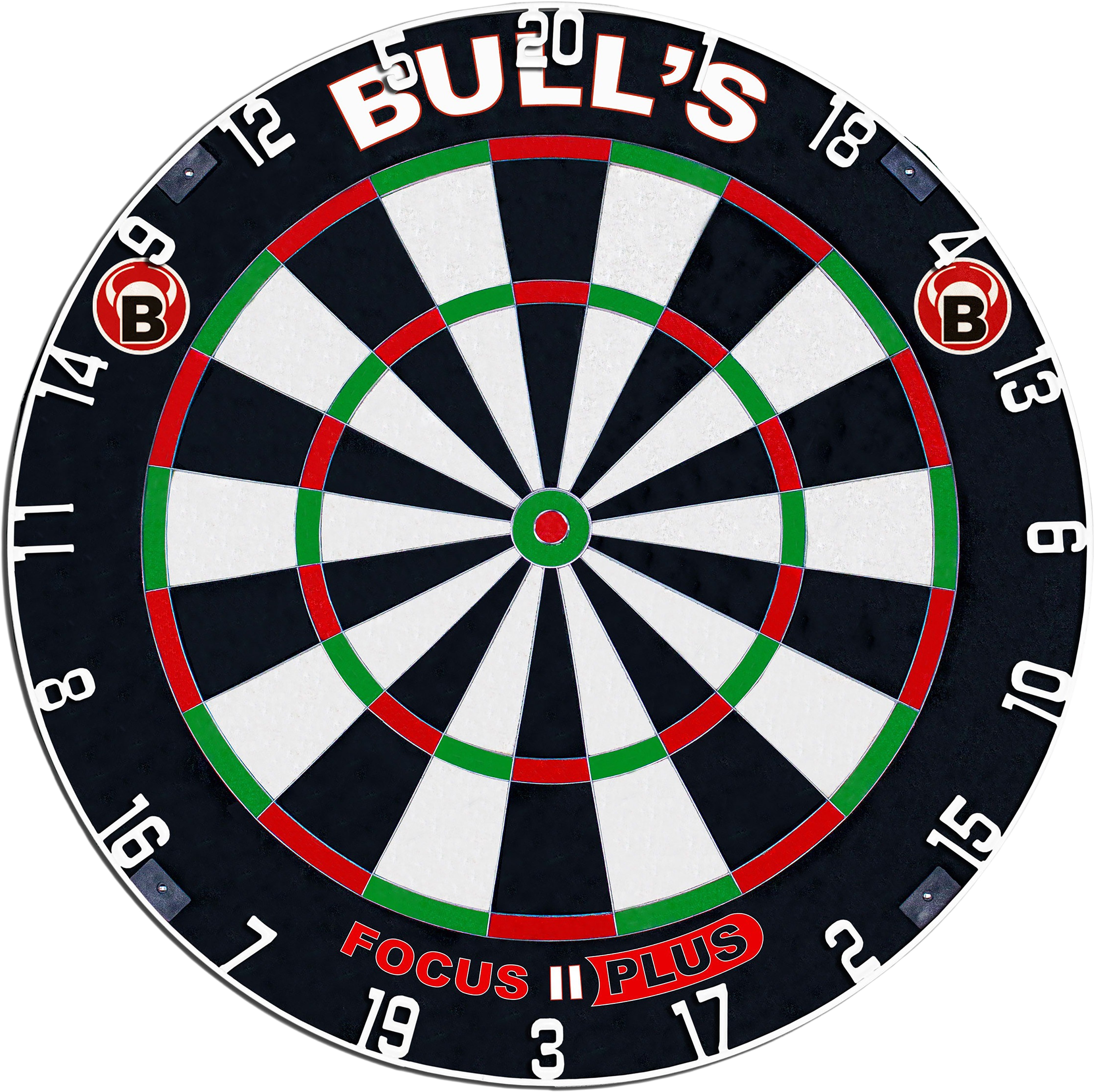 BULL'S Focus II Plus Dartboard - Staple Free - Professional