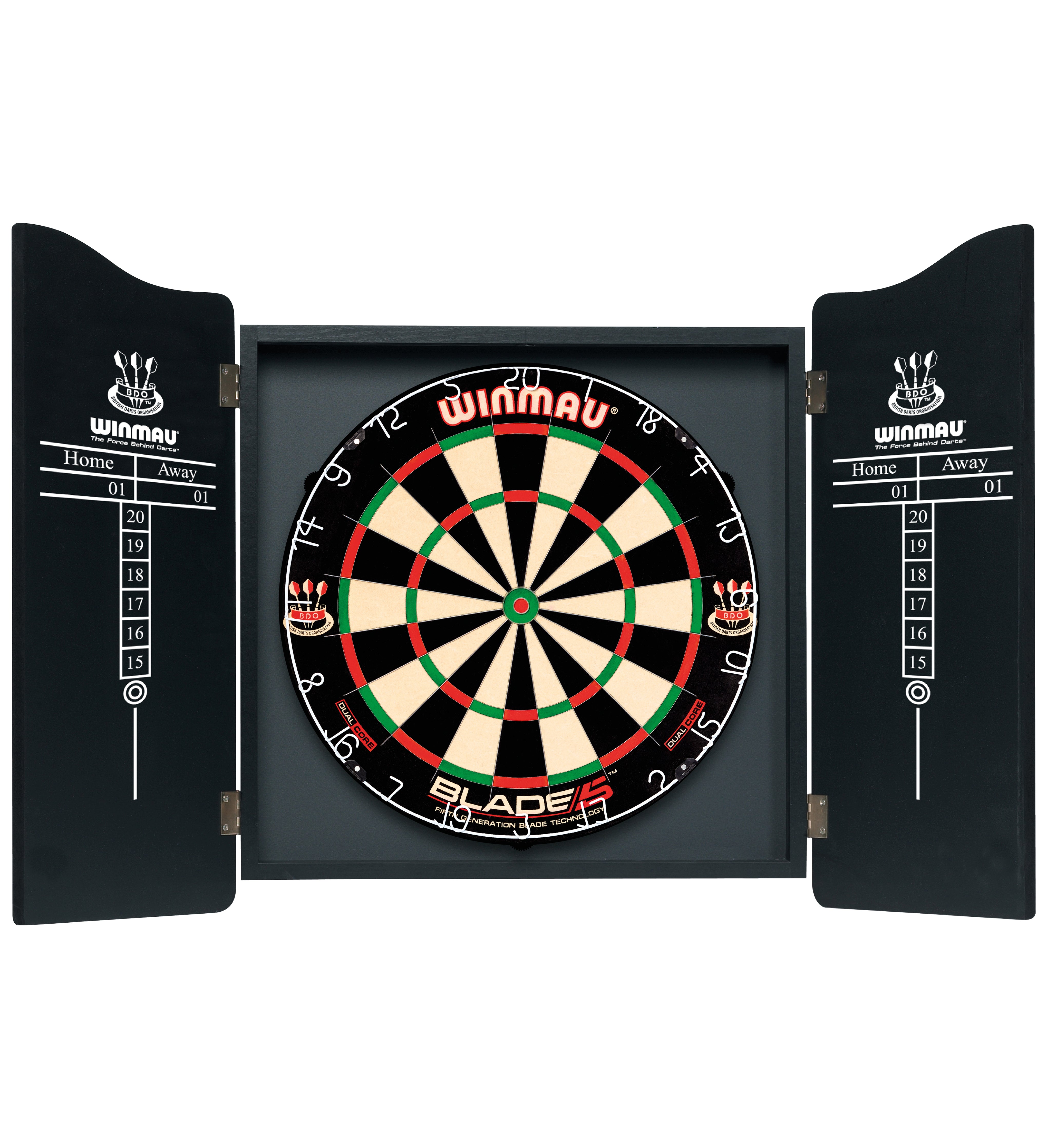 Winmau Wooden Dart Cabinet - Surround - Black