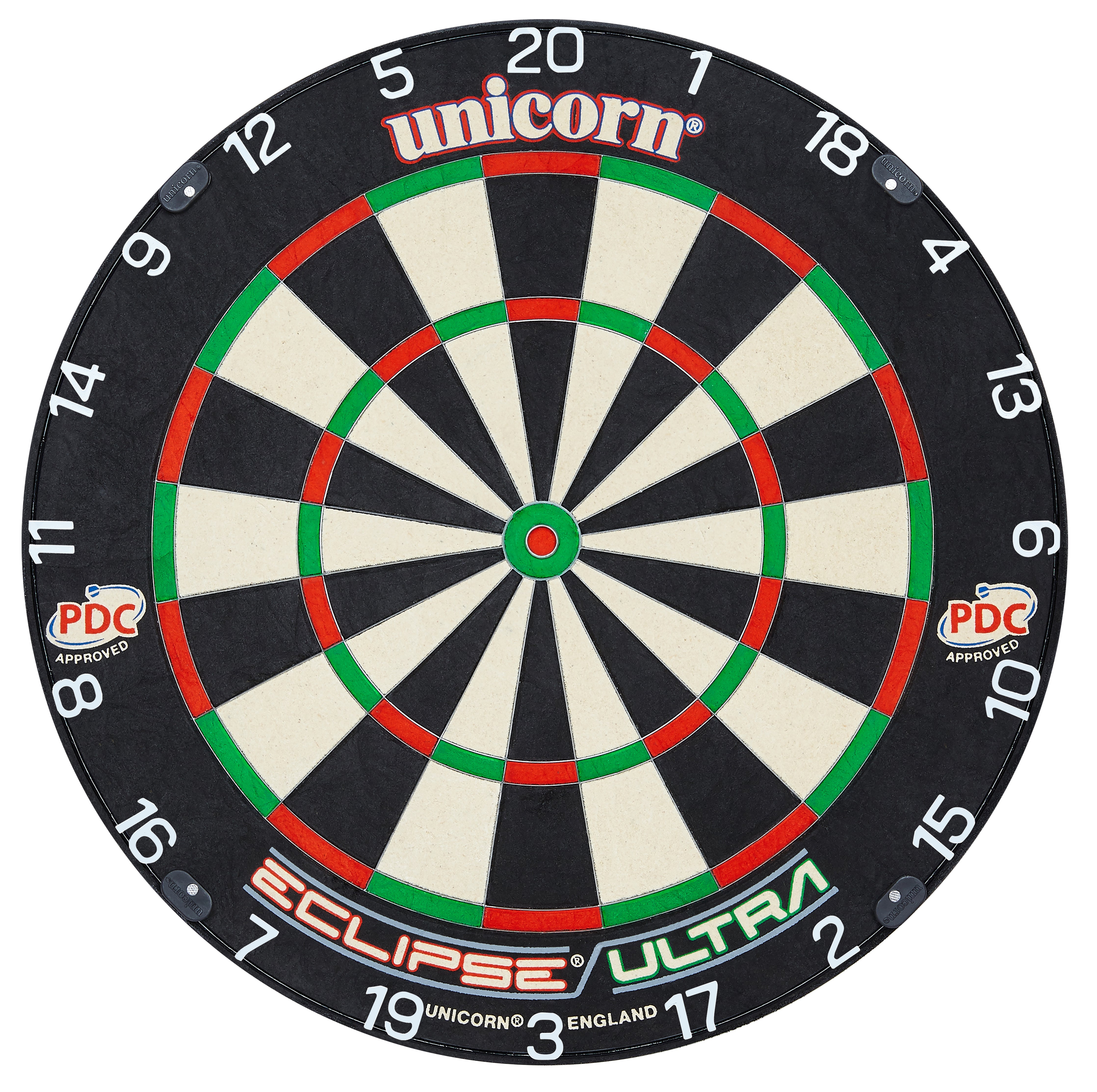 Unicorn Eclipse Ultra Bristle Dartboard - With Unilock - Staple Free