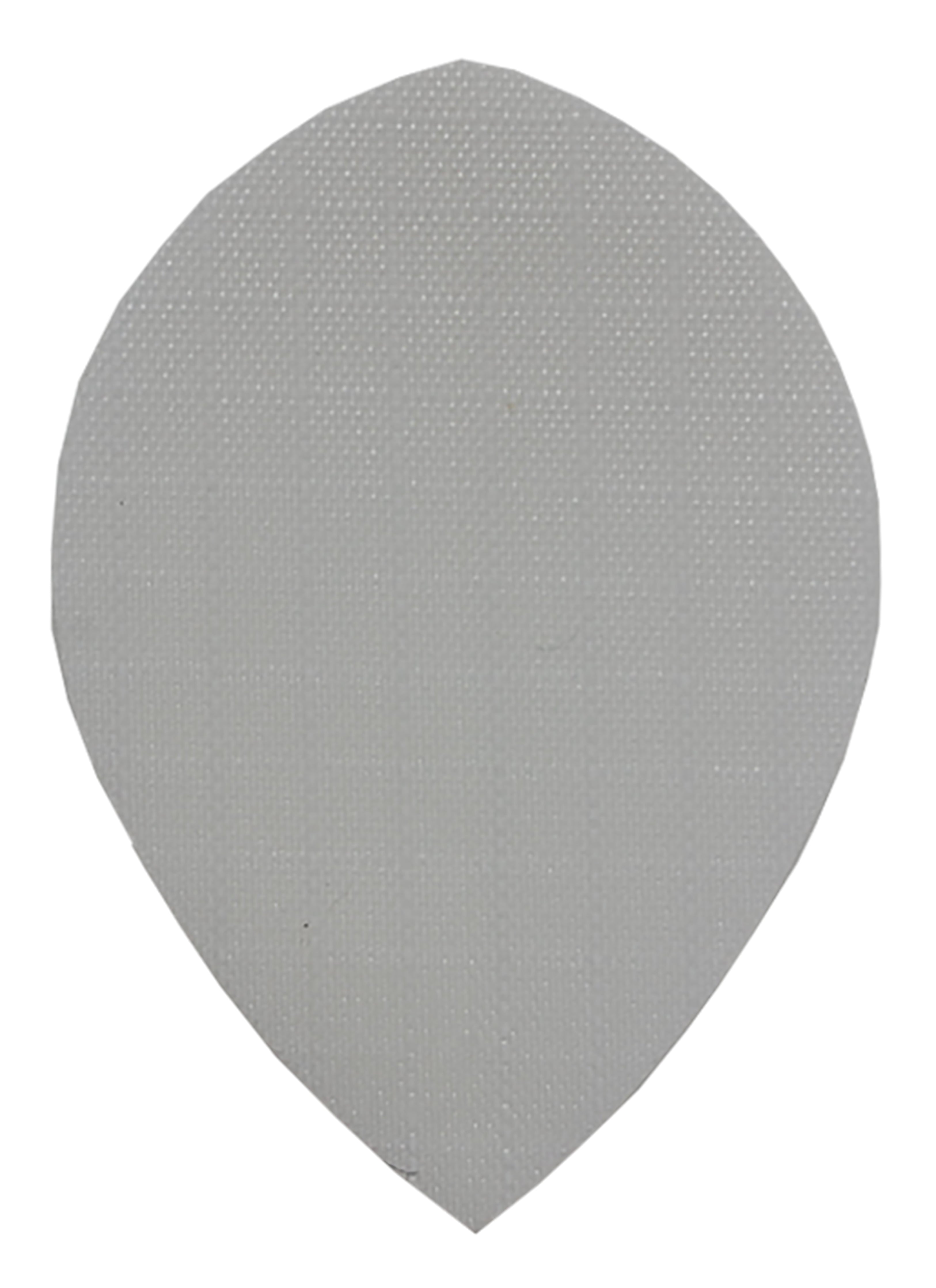White Fabric Pear Dart Flights