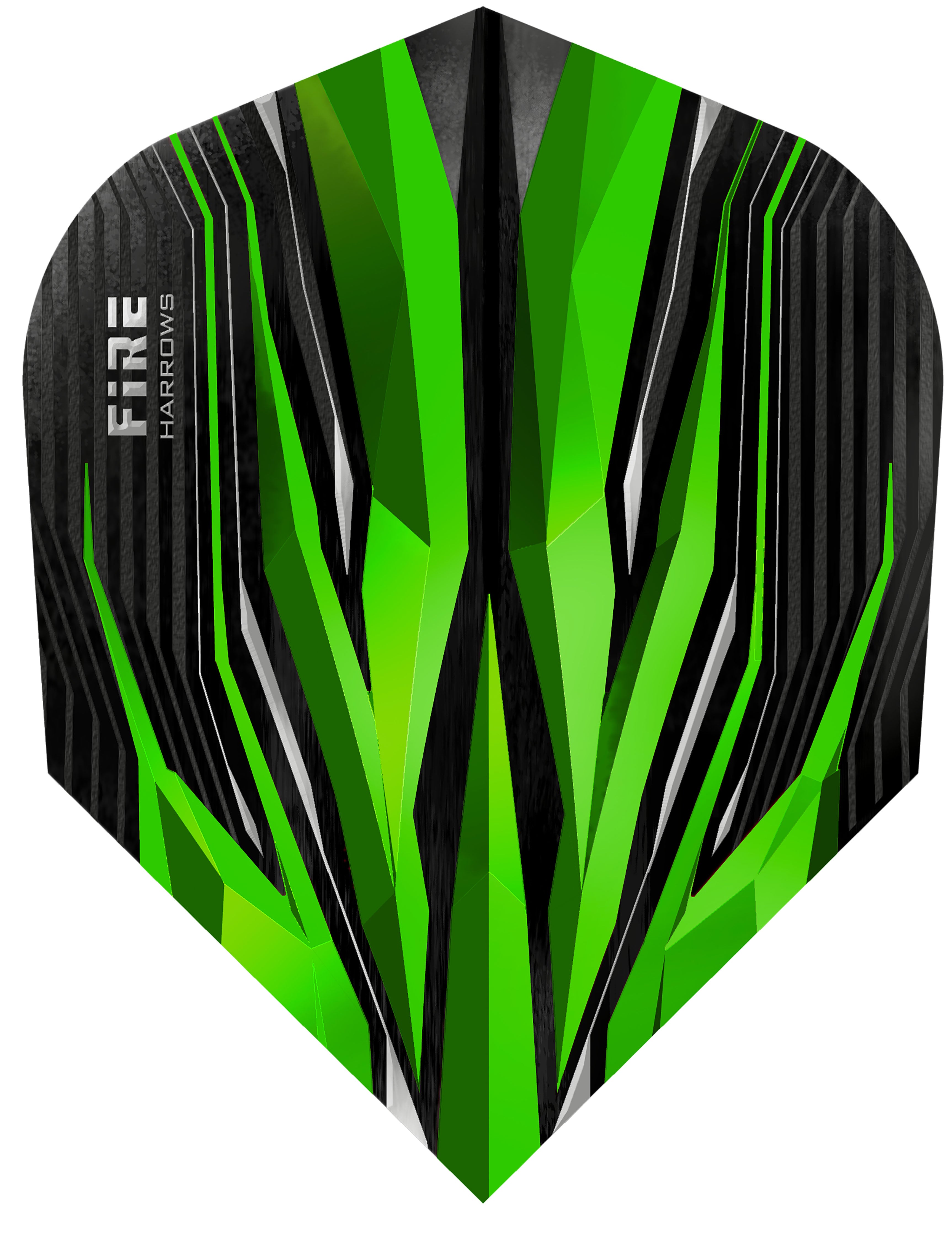 Harrows Fire Inferno - Dart Flights - 100 Micron - No6 - Standard - Green