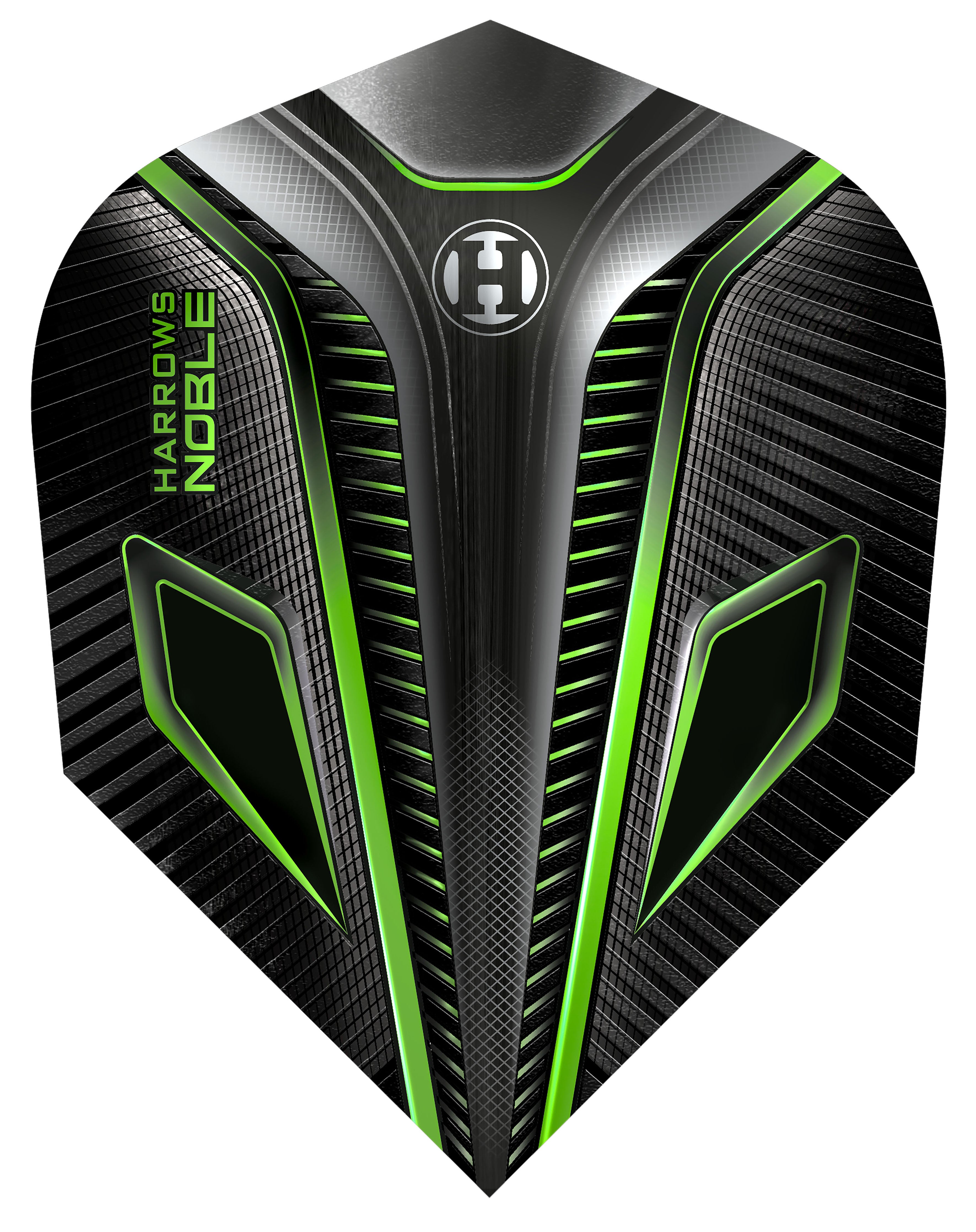 Harrows Noble Dart Flights - 100 Micron - No6 - Standard - Green