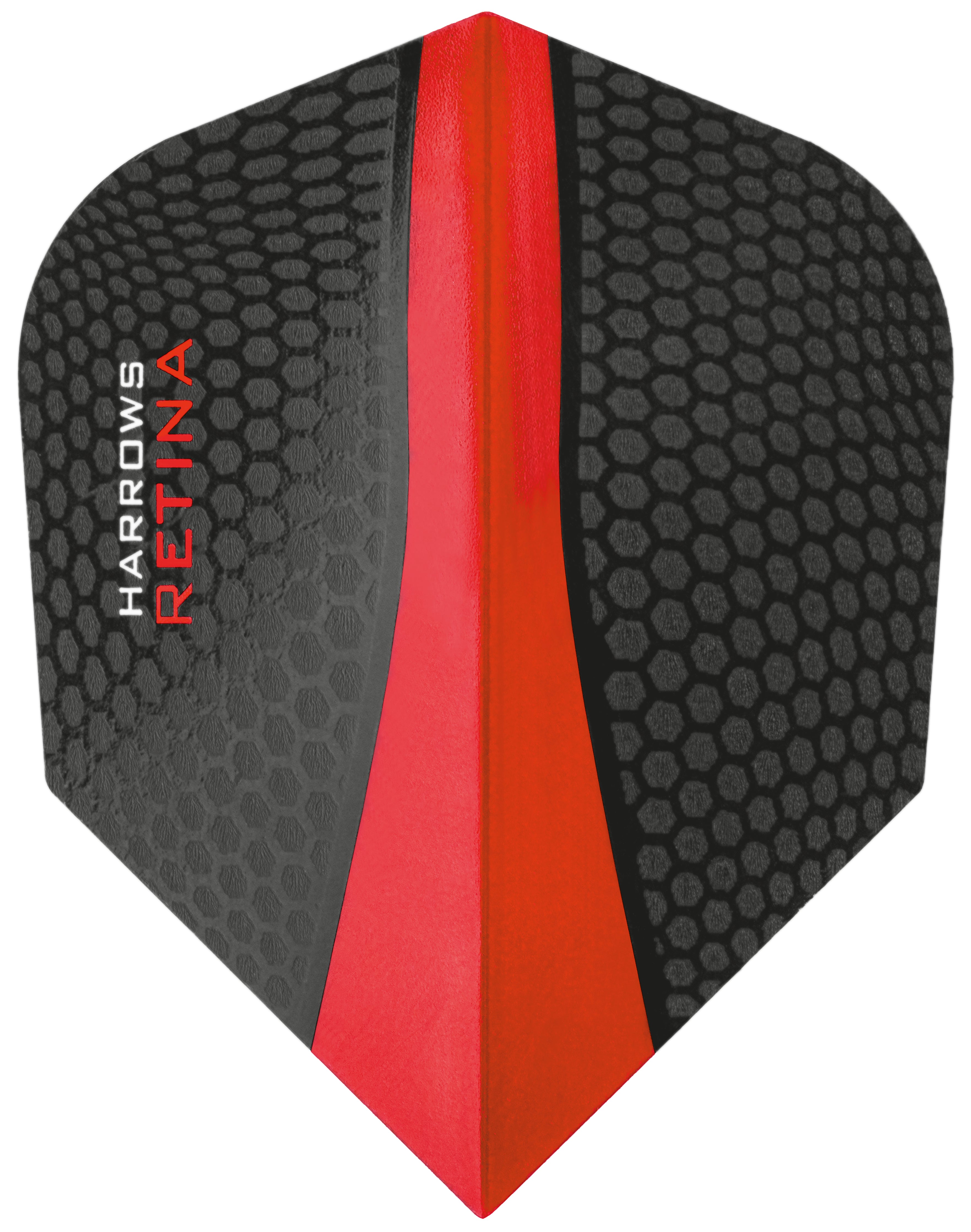 Harrows Retina Dart Flights - Red - 100 Micron - Standard Shape