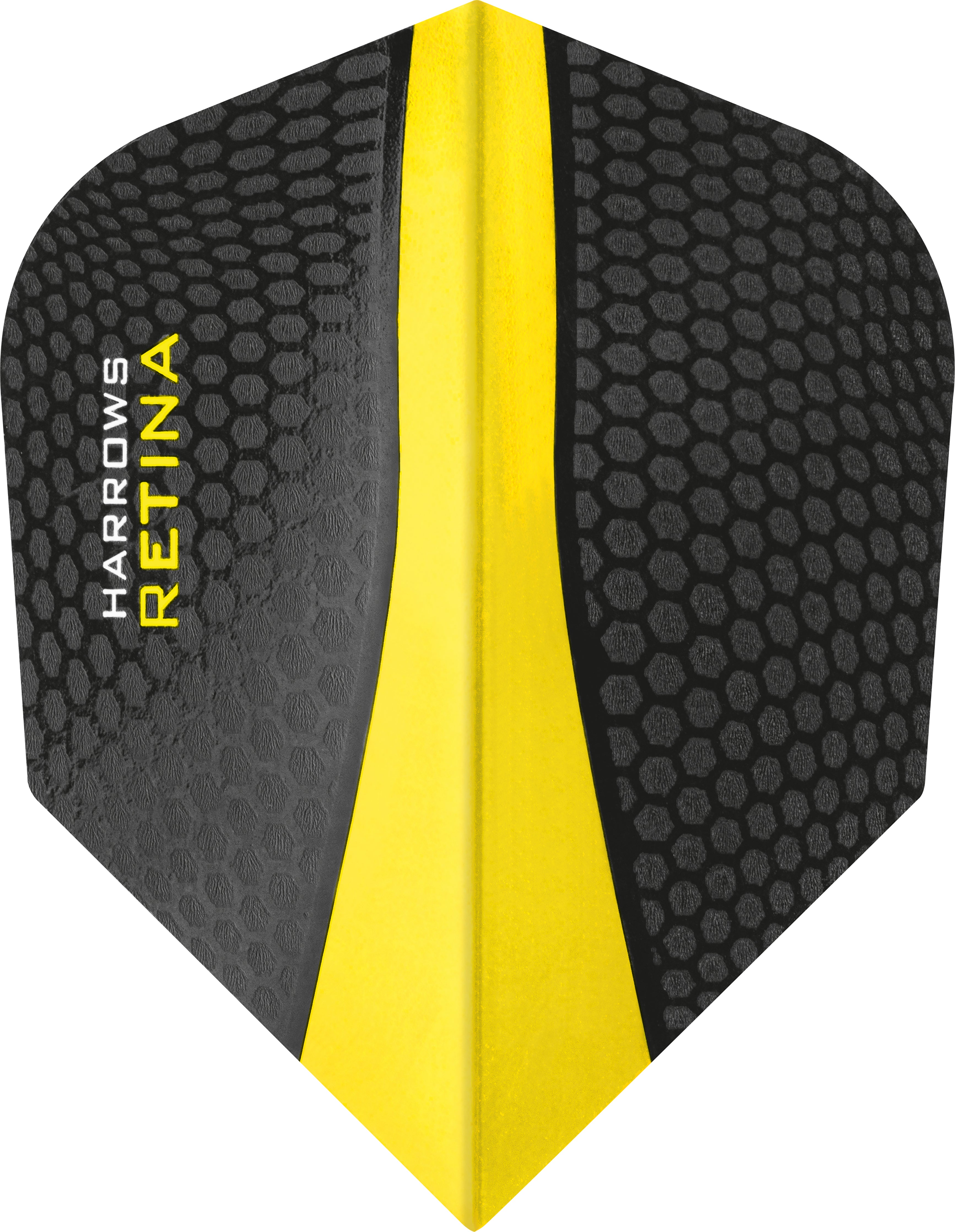 Harrows Retina Dart Flights - Yellow - 100 Micron - Standard Shape