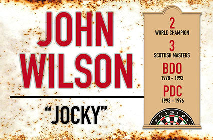 Metal Darts Sign - Jocky Wilson - Man Cave - Darts Room