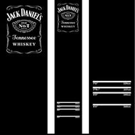 Jack Daniels - Carpet Darts Mat - Non Slip Back - Black With JD Logo