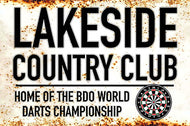 Metal Darts Sign - Lakeside World Darts Championship - Man Cave - Darts Room