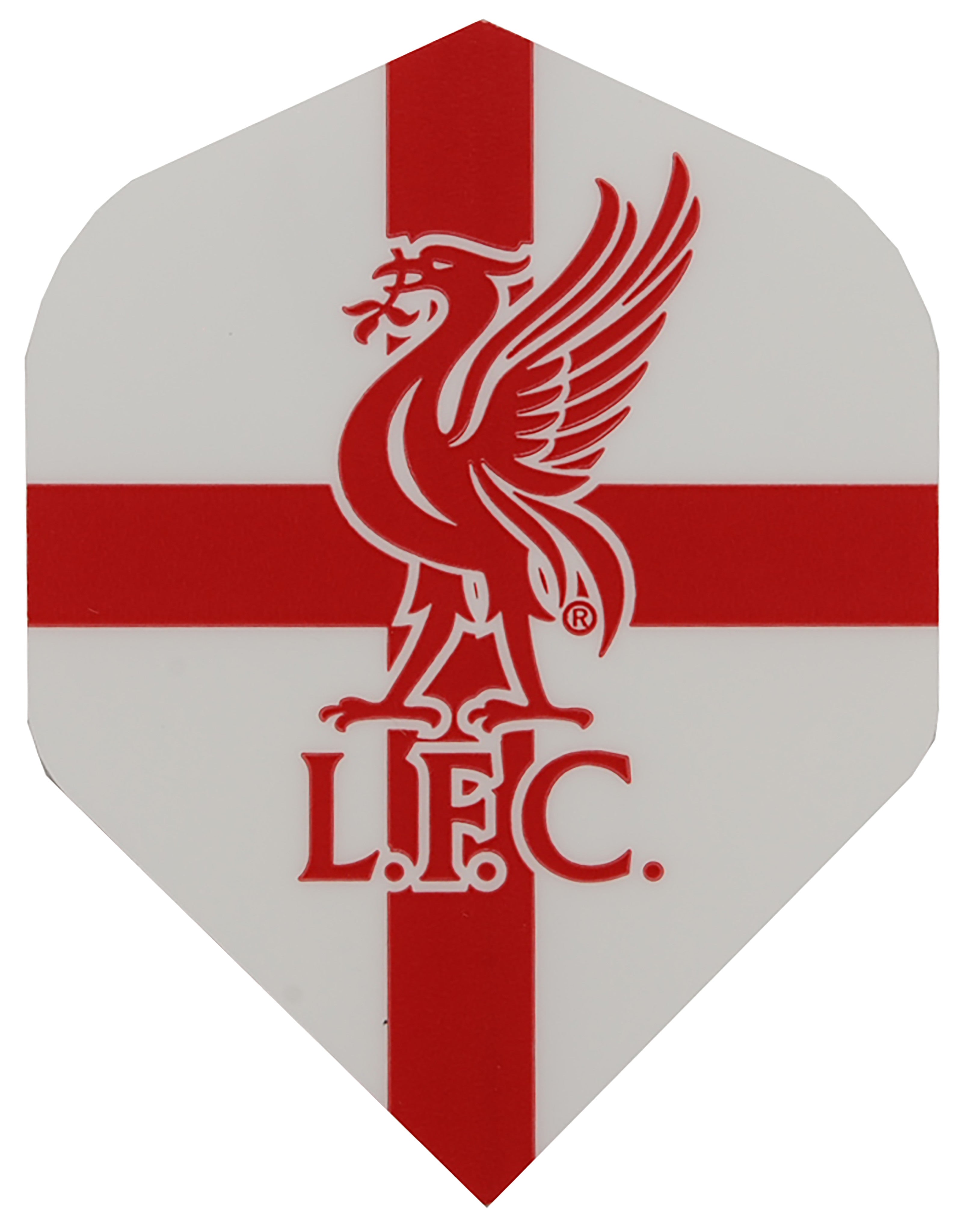 White Liverpool FC Football Dart Flights