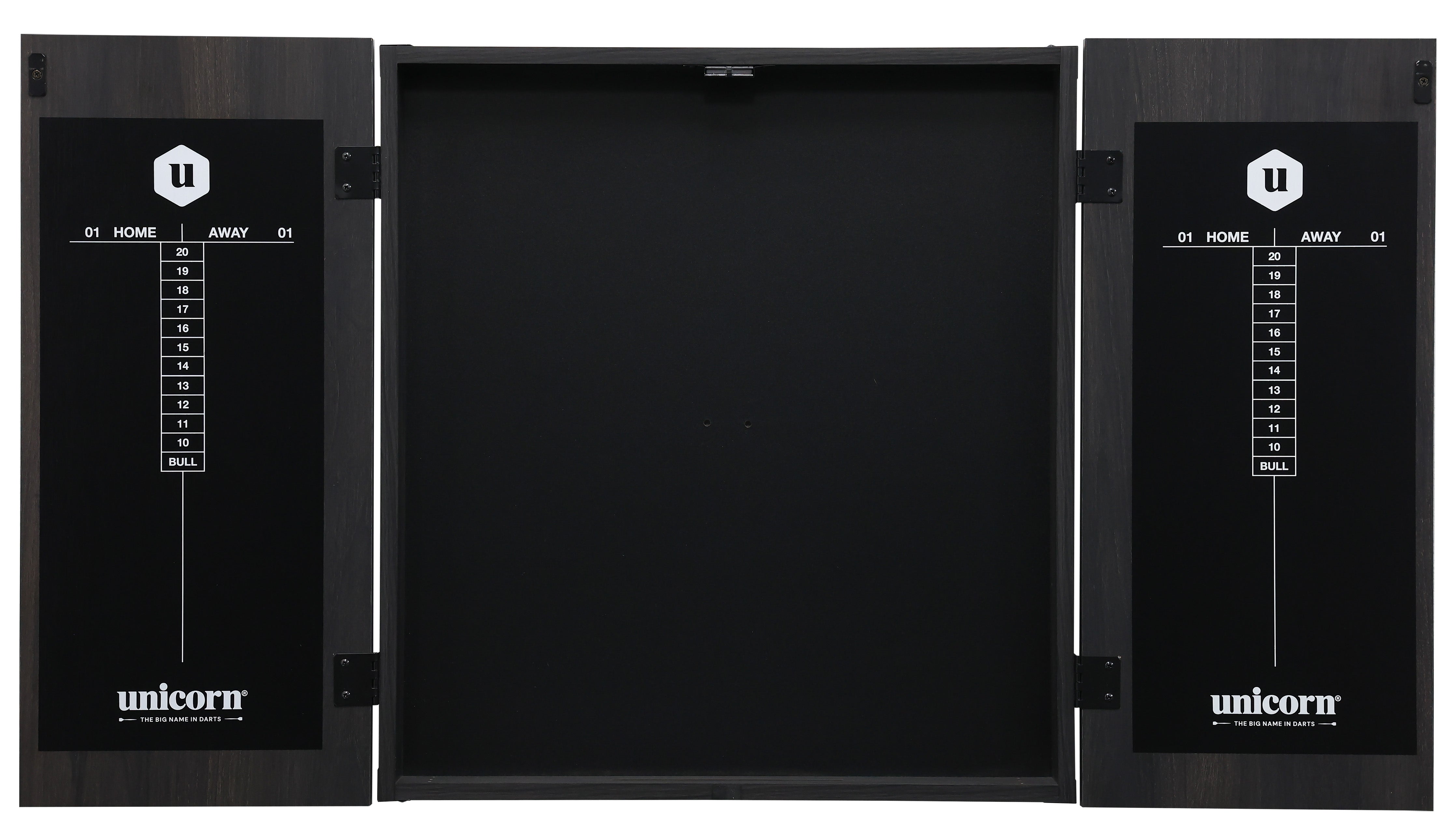 Unicorn Maestro Dartboard Cabinet - Black - Square