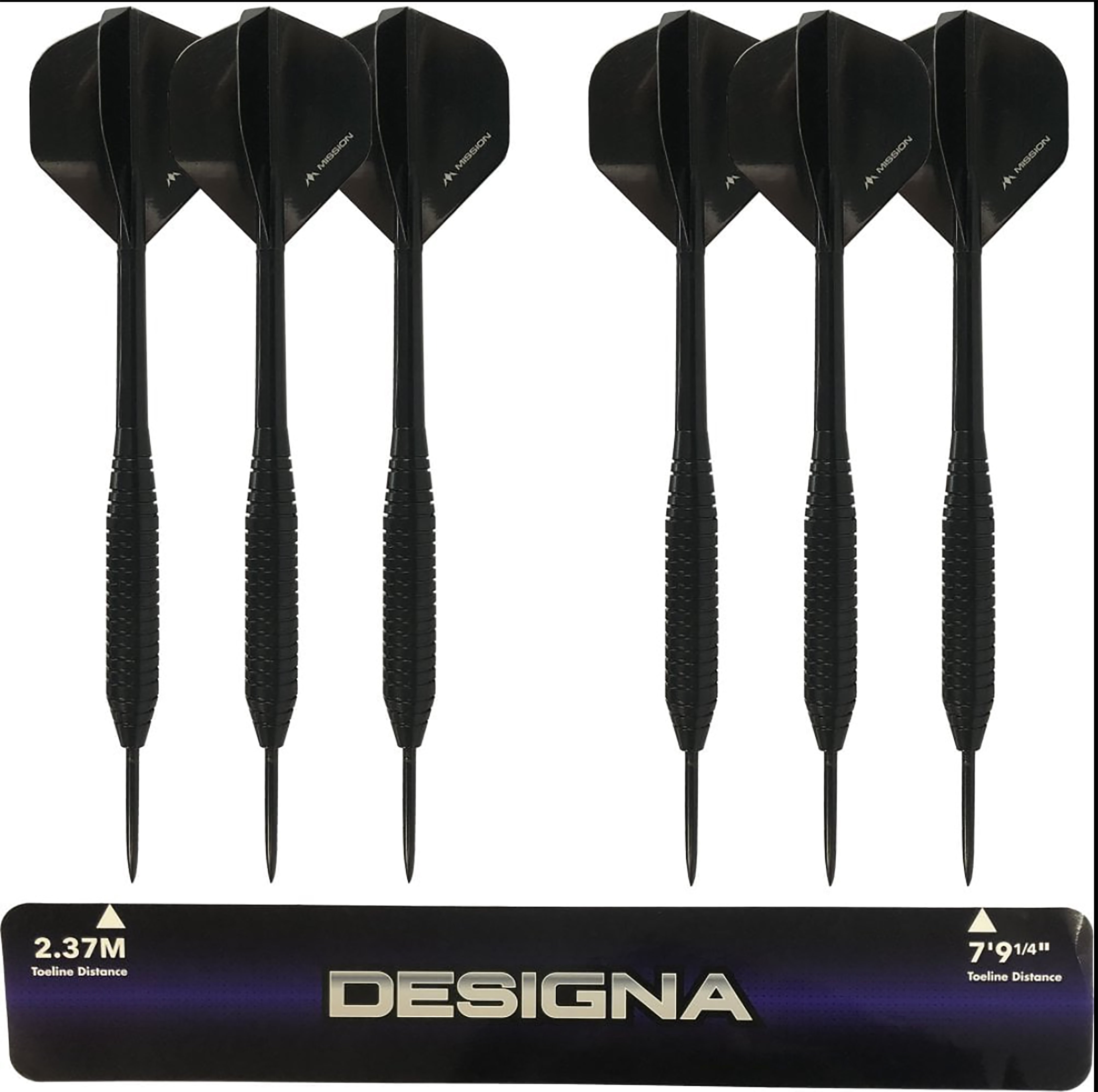 Mission Home Darts Set - Pro Surround - Samurai II Dartboard - Throwline - 6 Darts