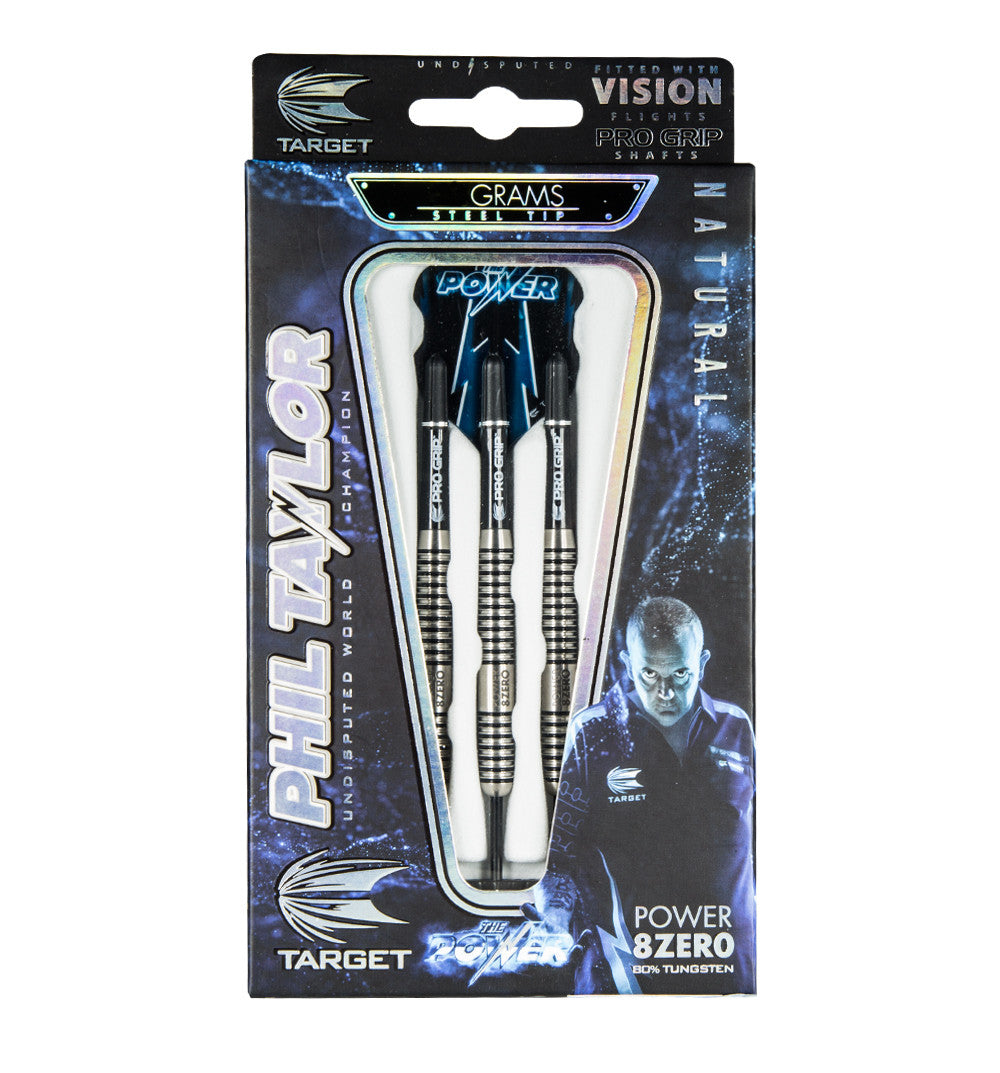 Target Phil Taylor Power 8Zero 80% Tungsten 21g 22g 23g 24g 25g 26g