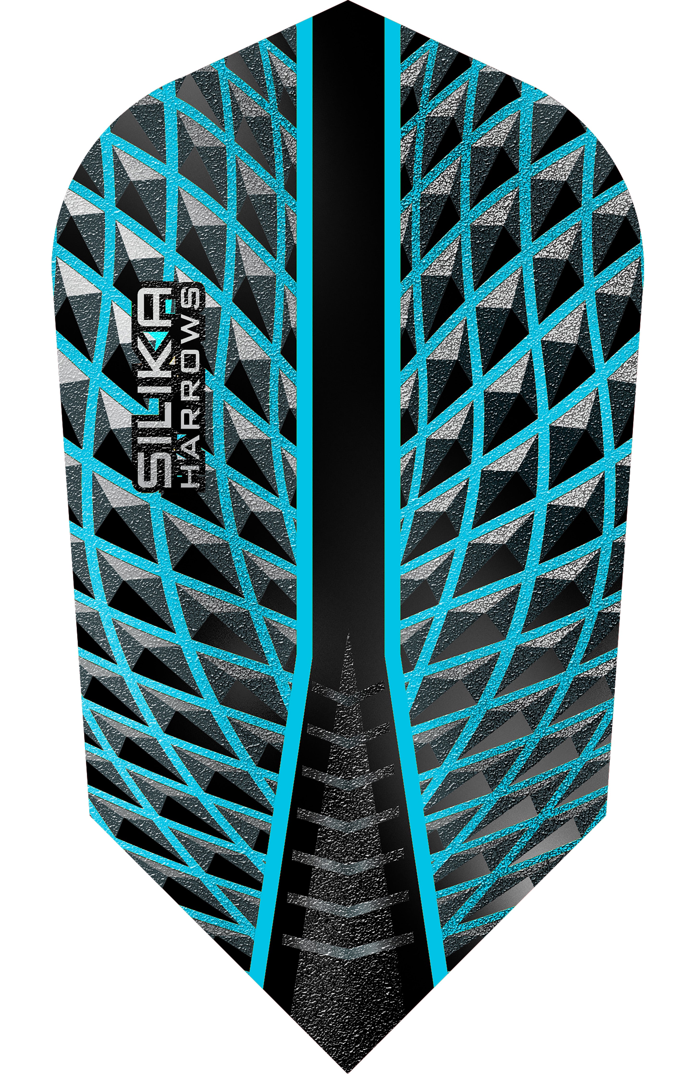Harrows Silika Darts Flights - 100 Micron - Slim - Aqua